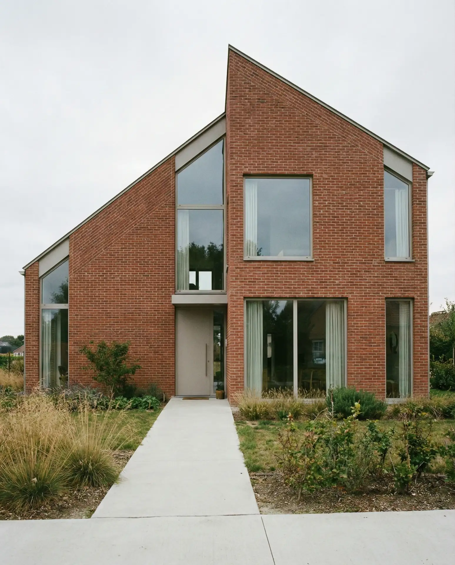 Classic Red Brick with Modern Geometry 2