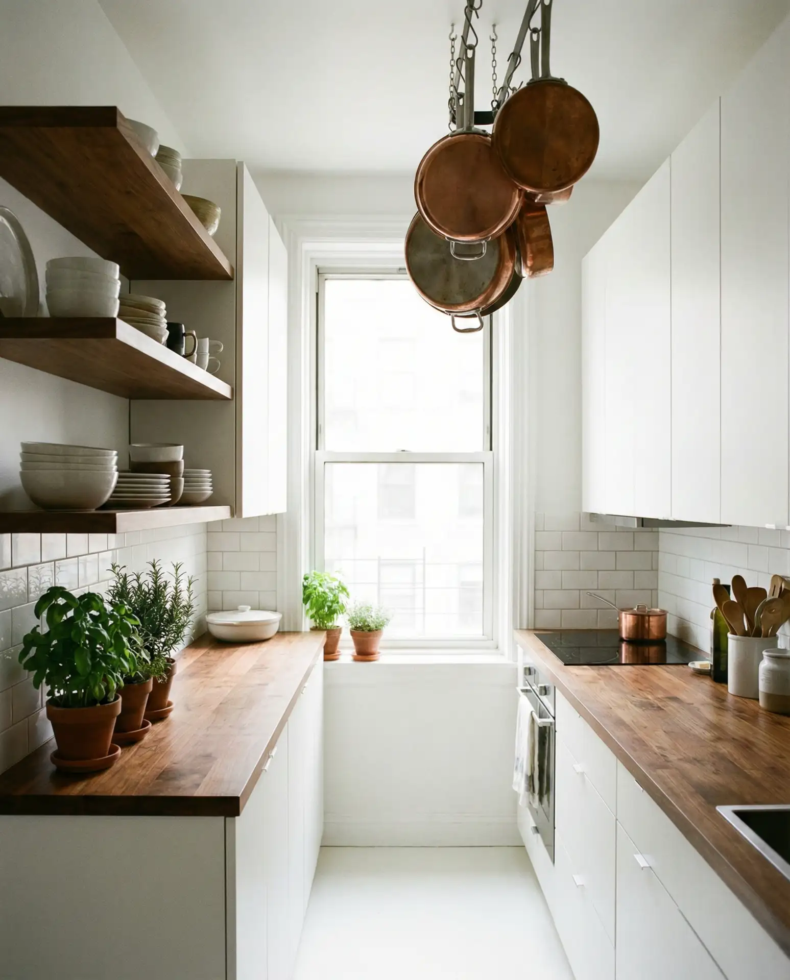 Classic White Kitchen with Marble Everything 1