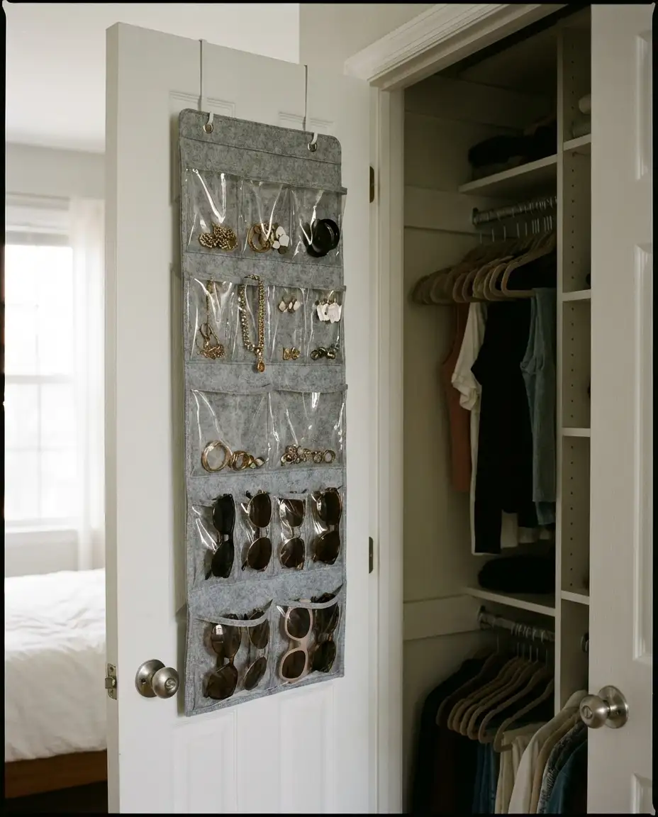 Closet Door Pocket Organizer for Accessories 1