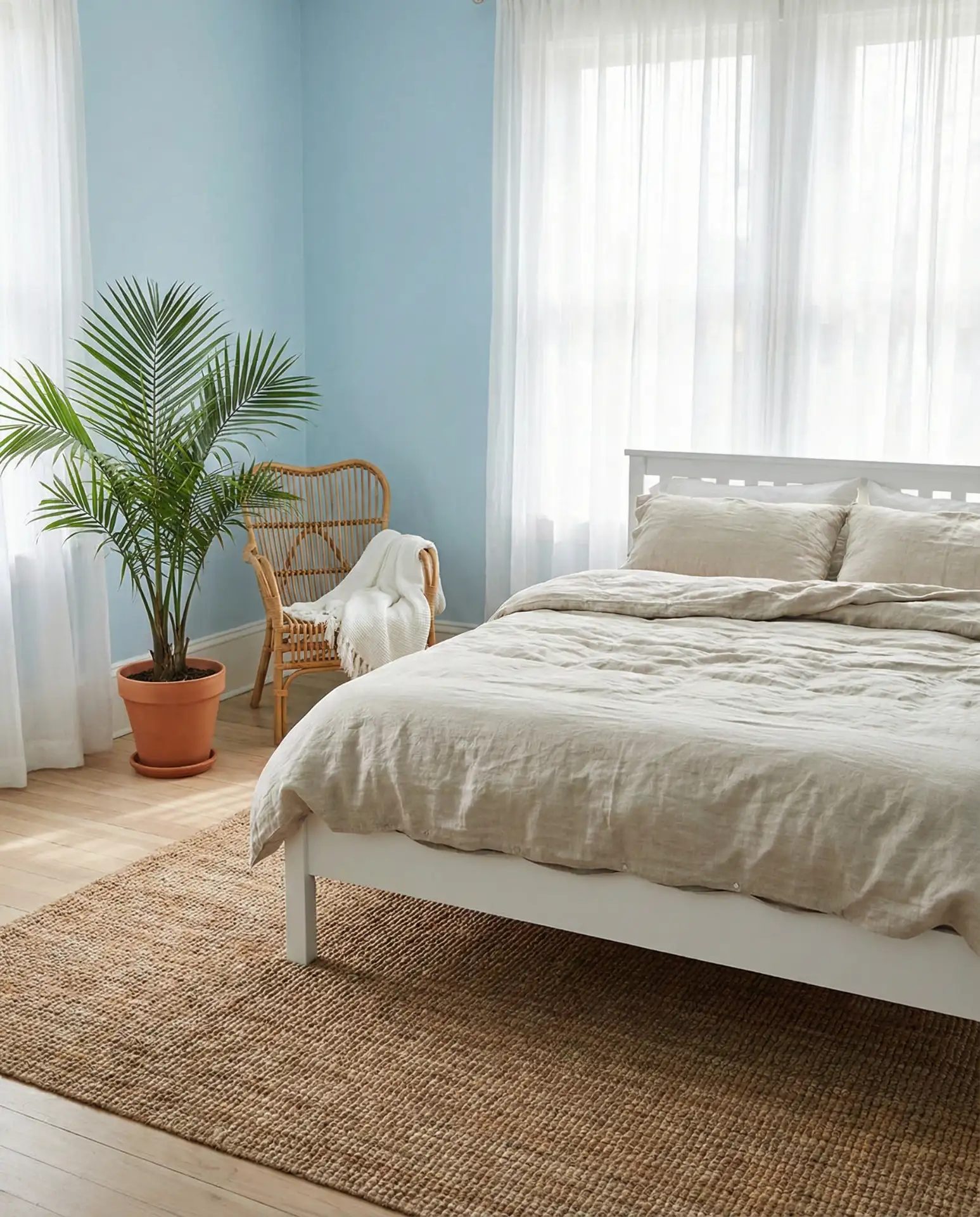 Coastal Blue with Jute and Linen Textures 1