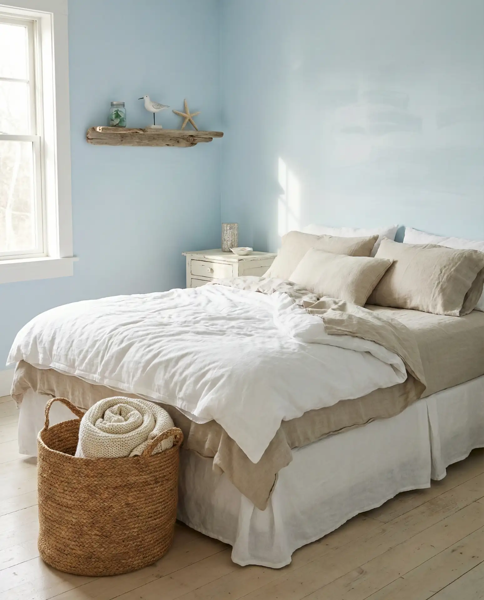 Coastal Blue with Jute and Linen Textures 2