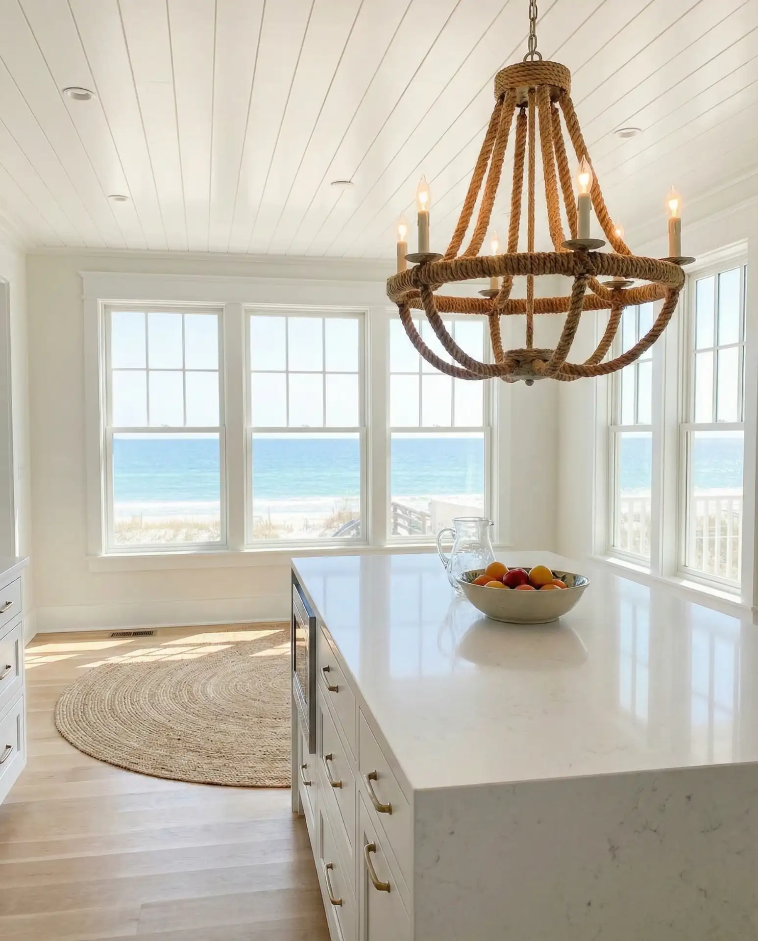 Coastal Rope-Wrapped Chandeliers