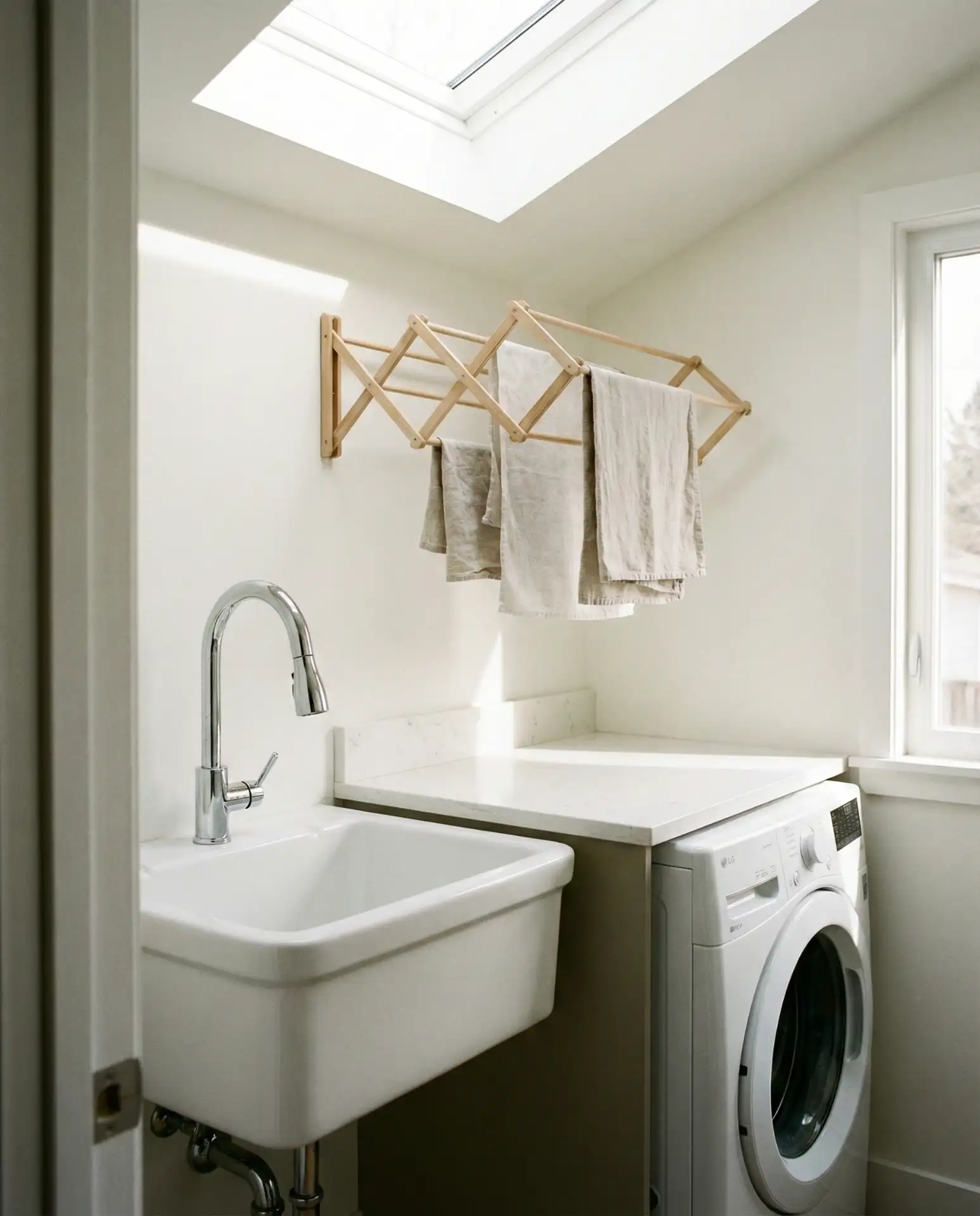 Compact Laundry Station with Utility Sink 1