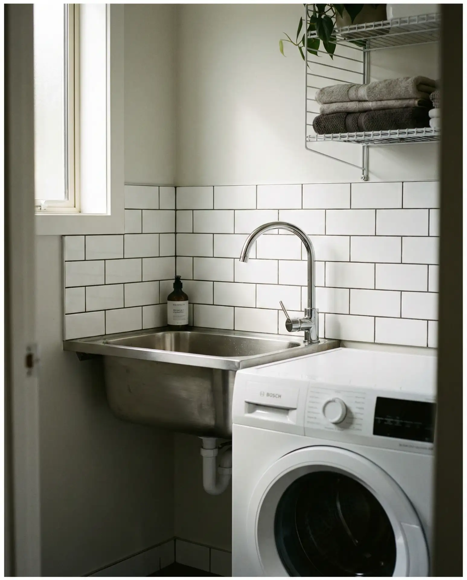 Compact Laundry Station with Utility Sink 2