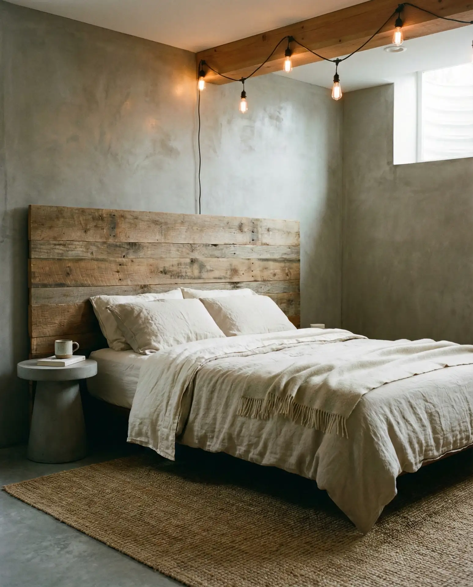 Concrete Walls with Warm Industrial Style 1