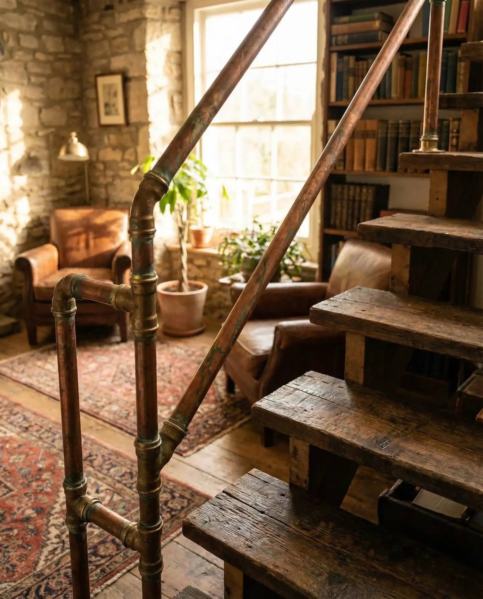 Copper Pipe with Aged Patina 2