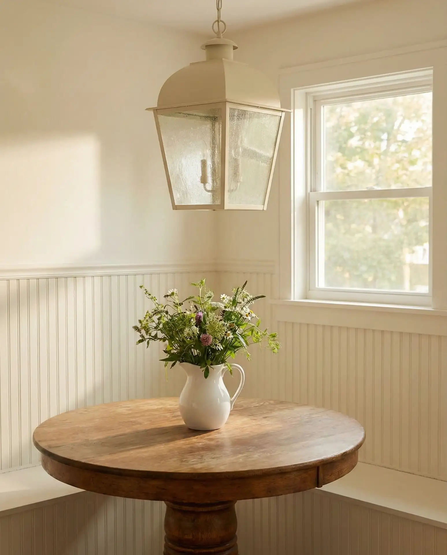 Cottage-Style Lanterns in Breakfast Nooks