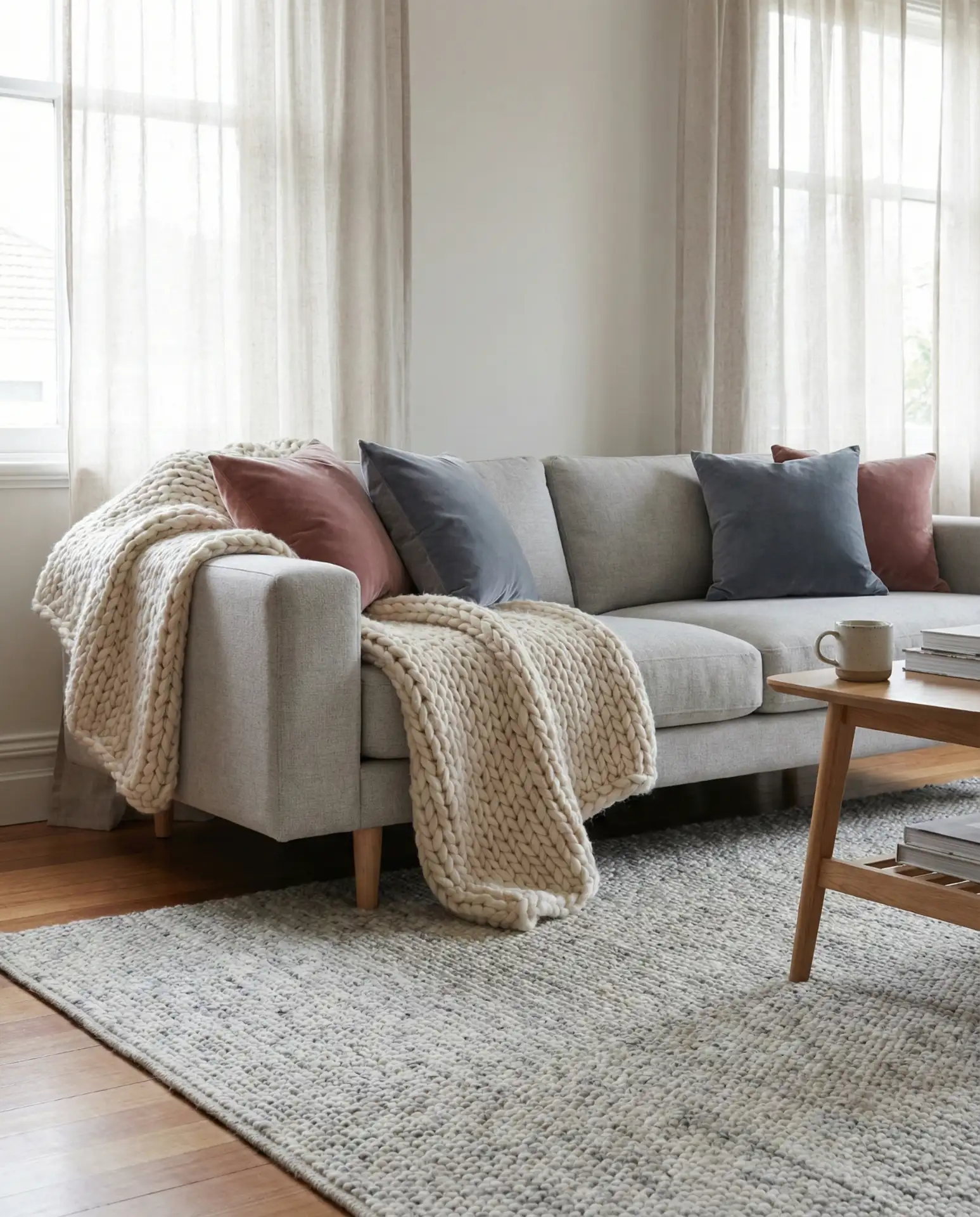 Cozy Grey with Layered Textiles 1