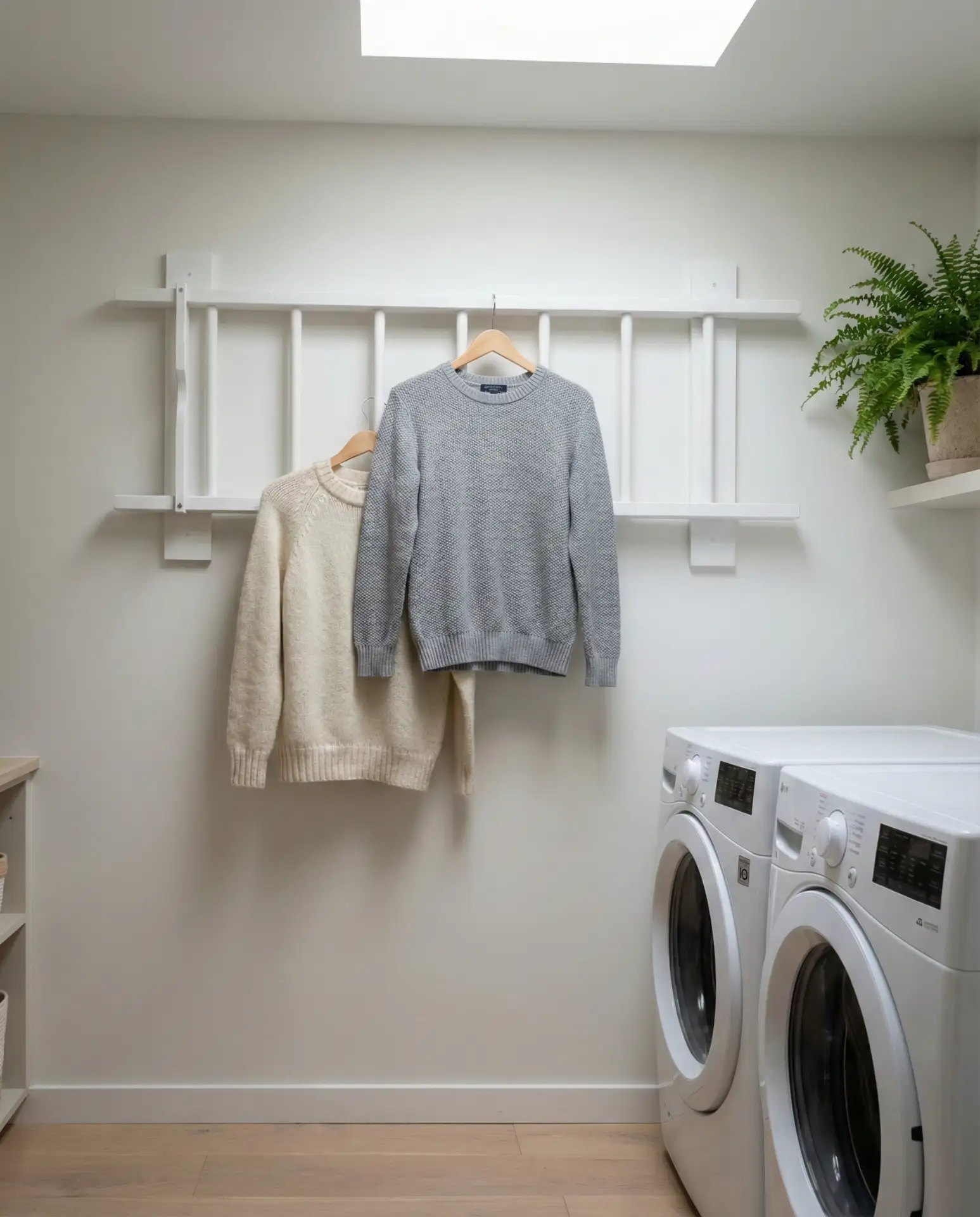 Creative Drying Rack Above Front Loaders 1