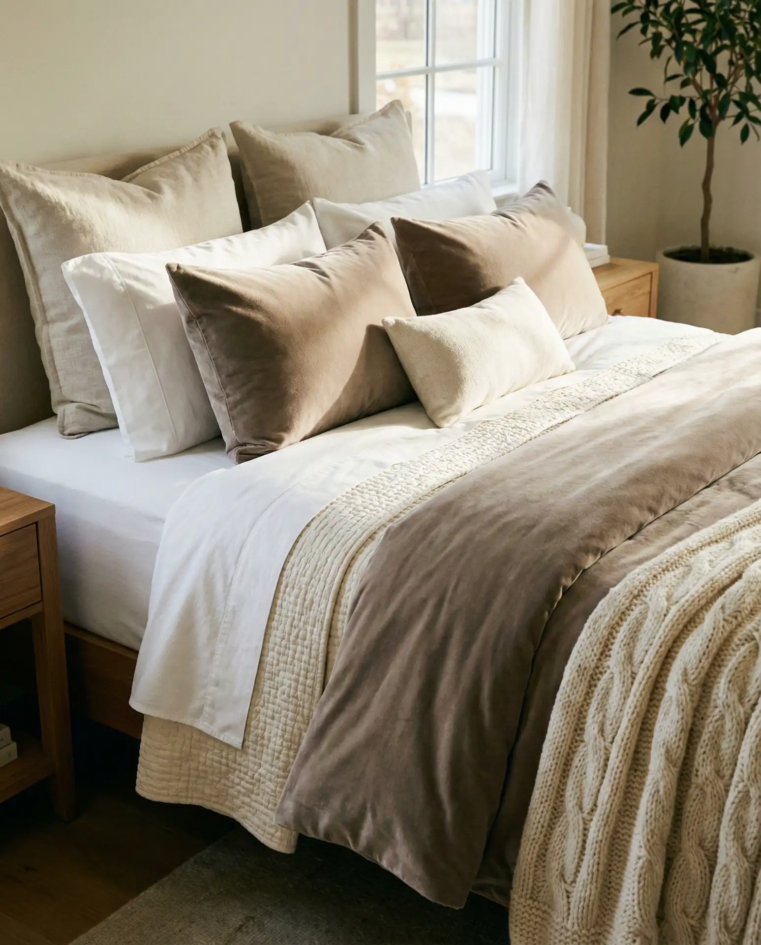 Curated Bedding with Layered Textures 2