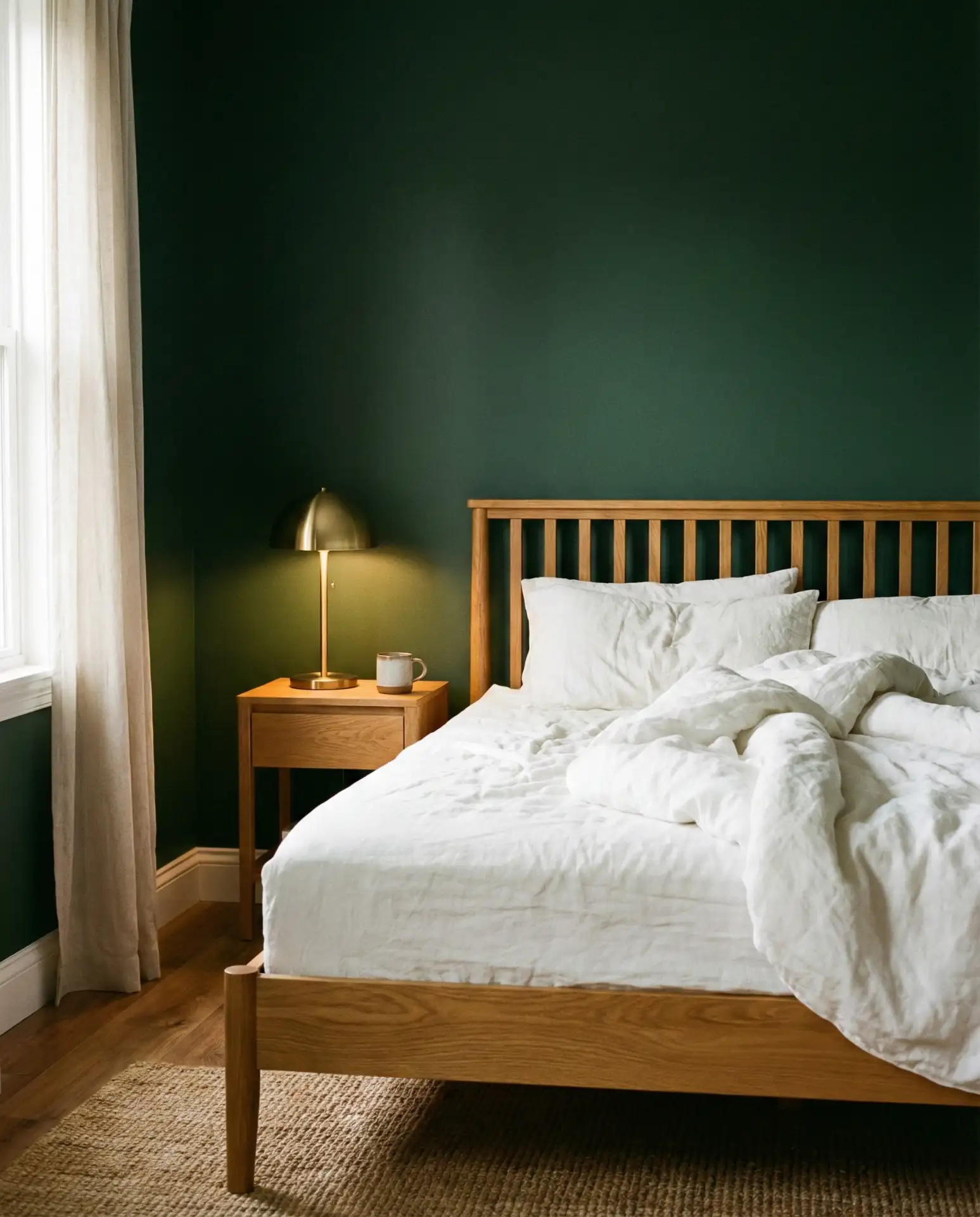 Dark Green and Warm Wood 1