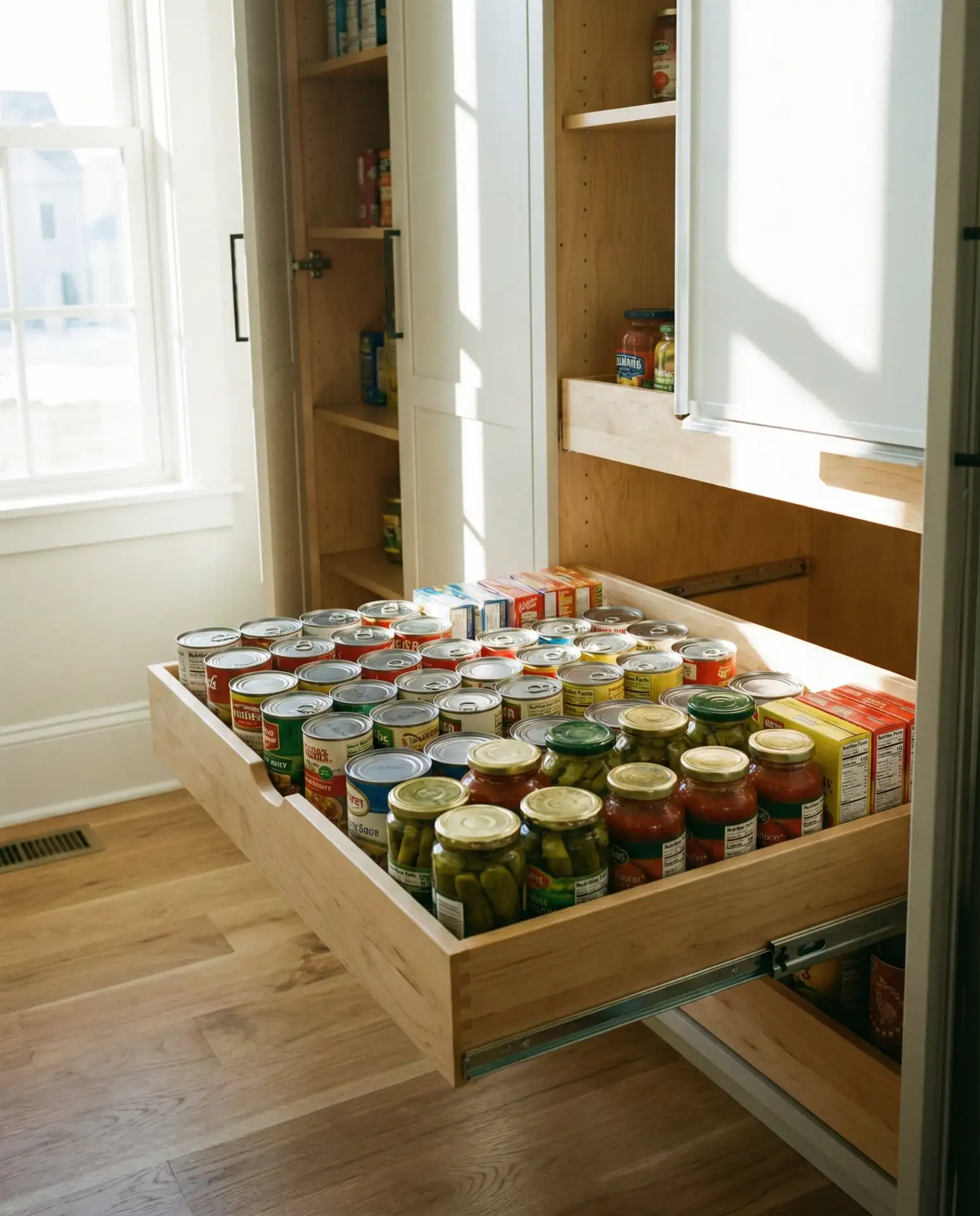 Deep Pantry with Roll-Out Drawers 2