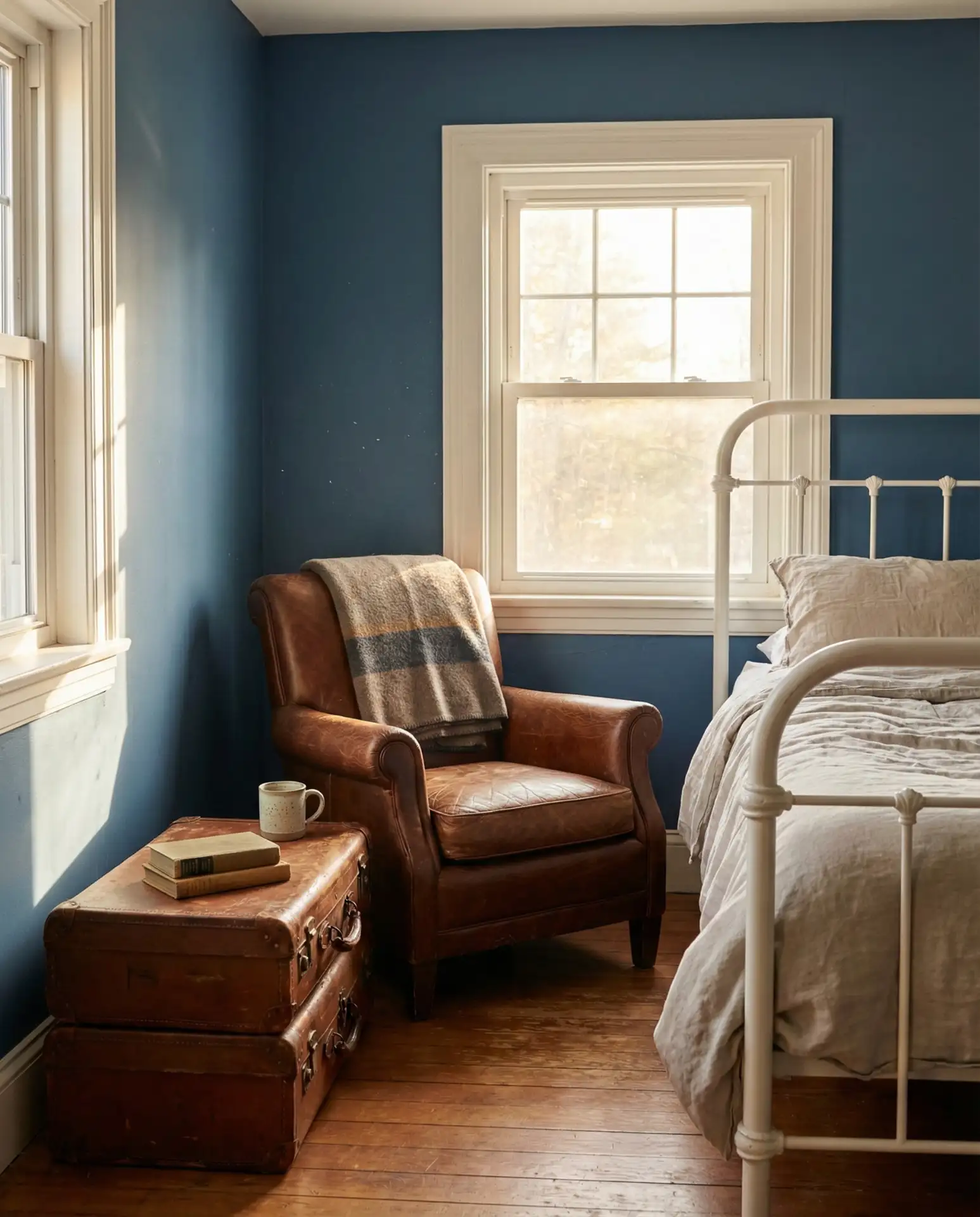 Denim Blue with Leather Accents 2