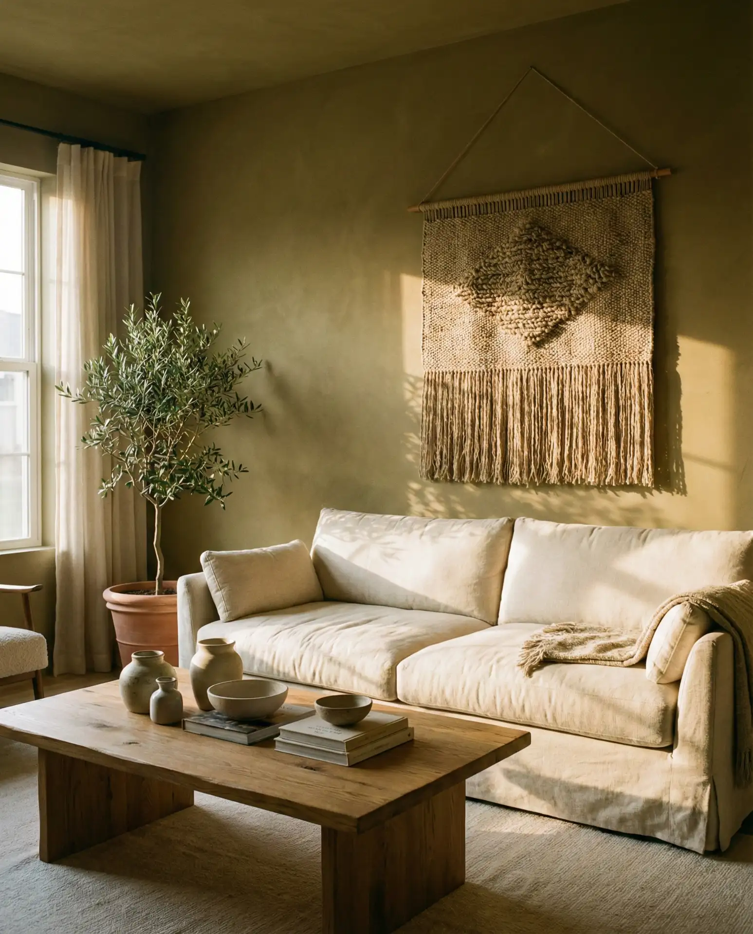 Earthy Olive and Cream 1