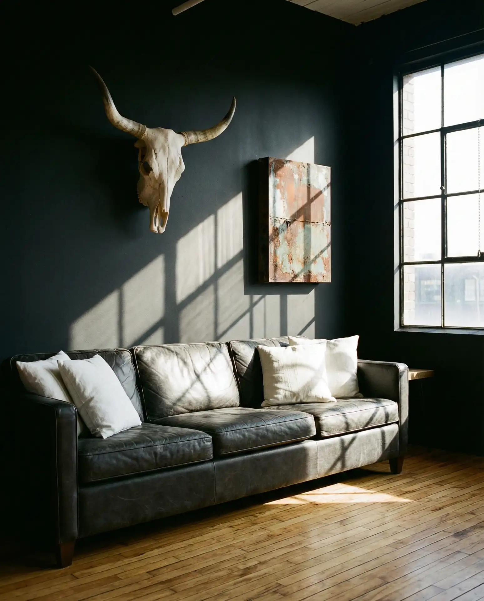 Edgy Black Western Living Space 1