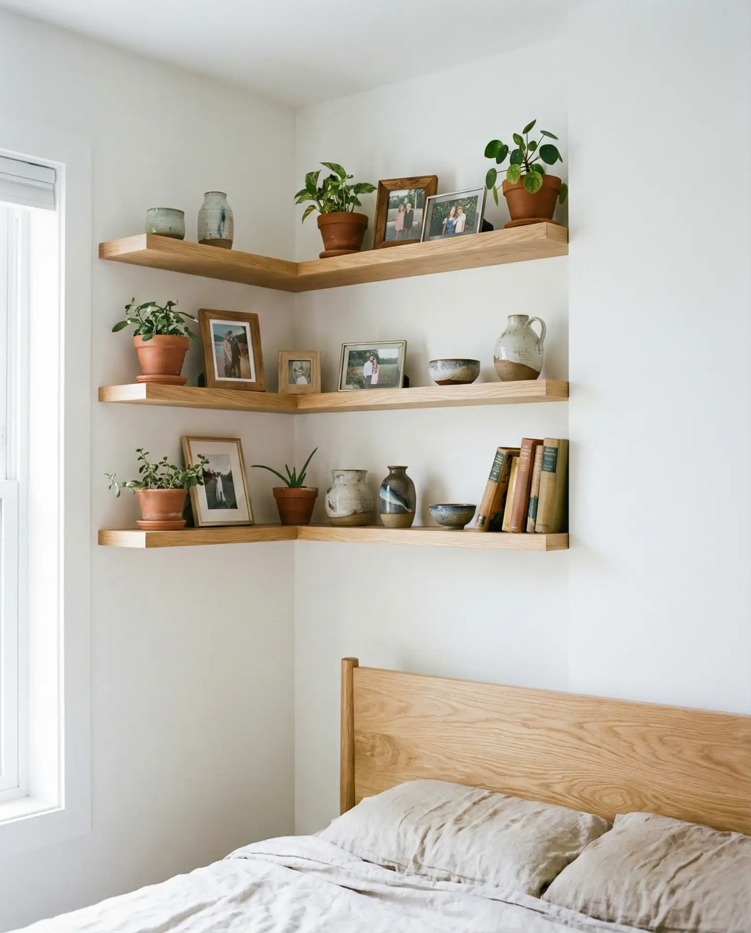 Floating Shelves for Vertical Storage 1