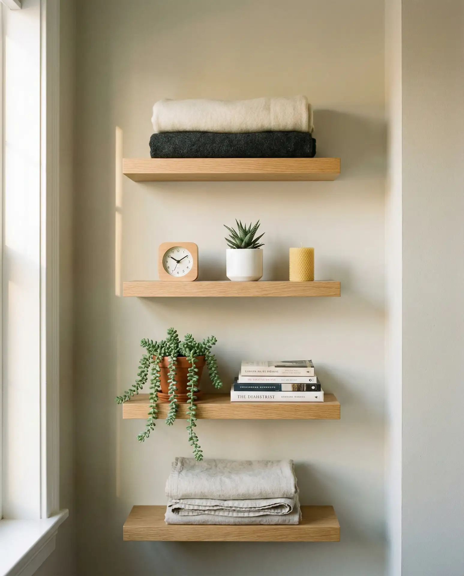 Floating Shelves for Vertical Storage 2