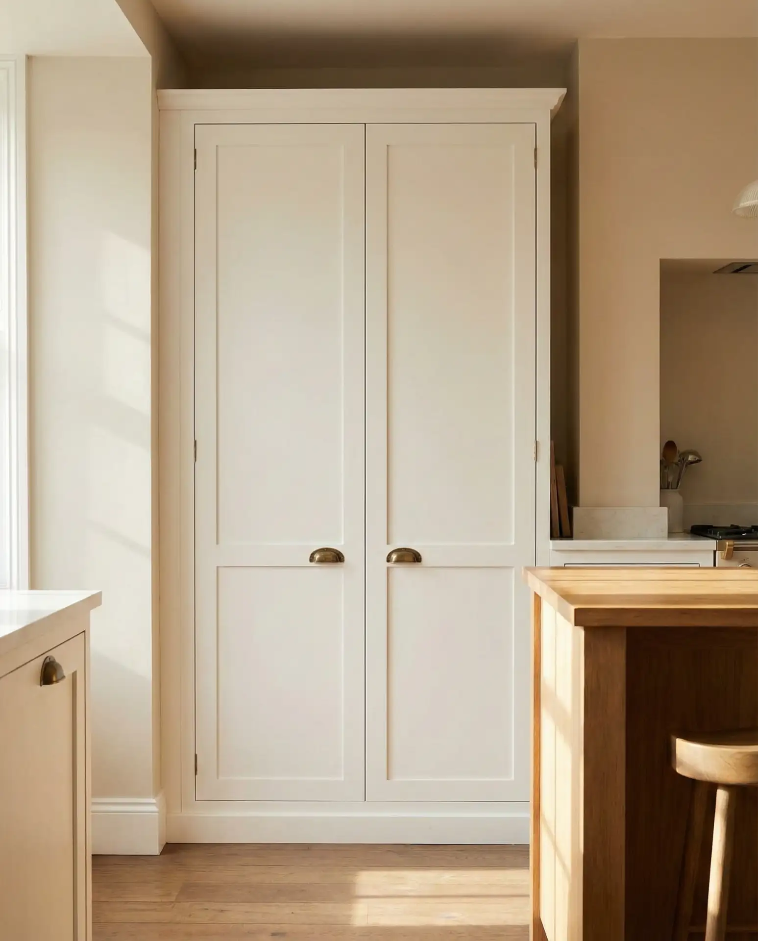 Floor-to-Ceiling White Shaker Pantry 1
