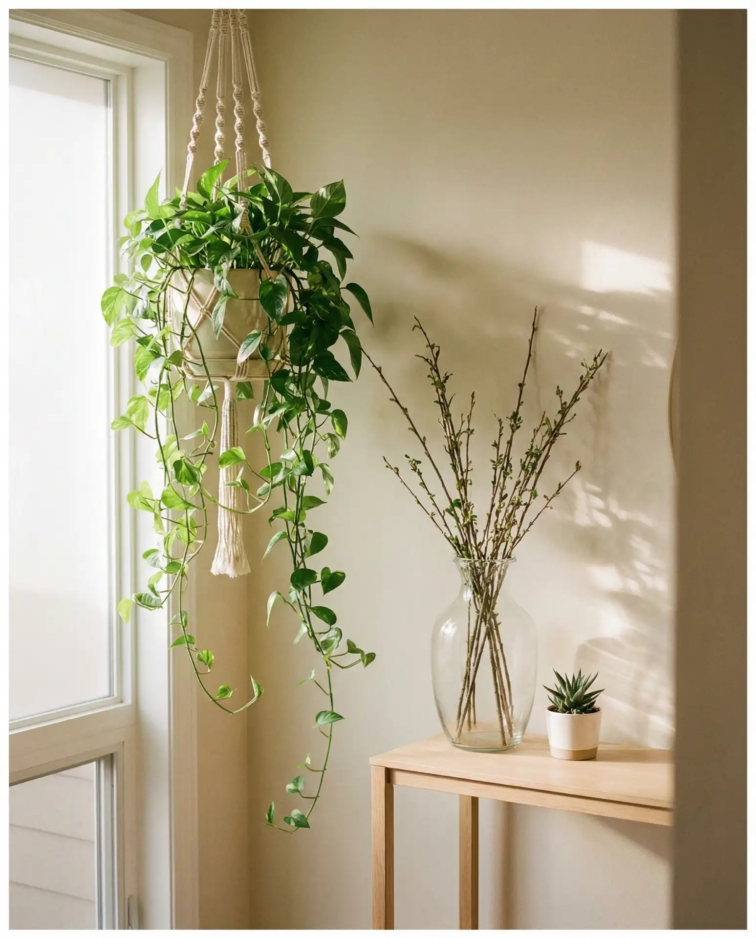 Foyer with Greenery and Natural Elements 1