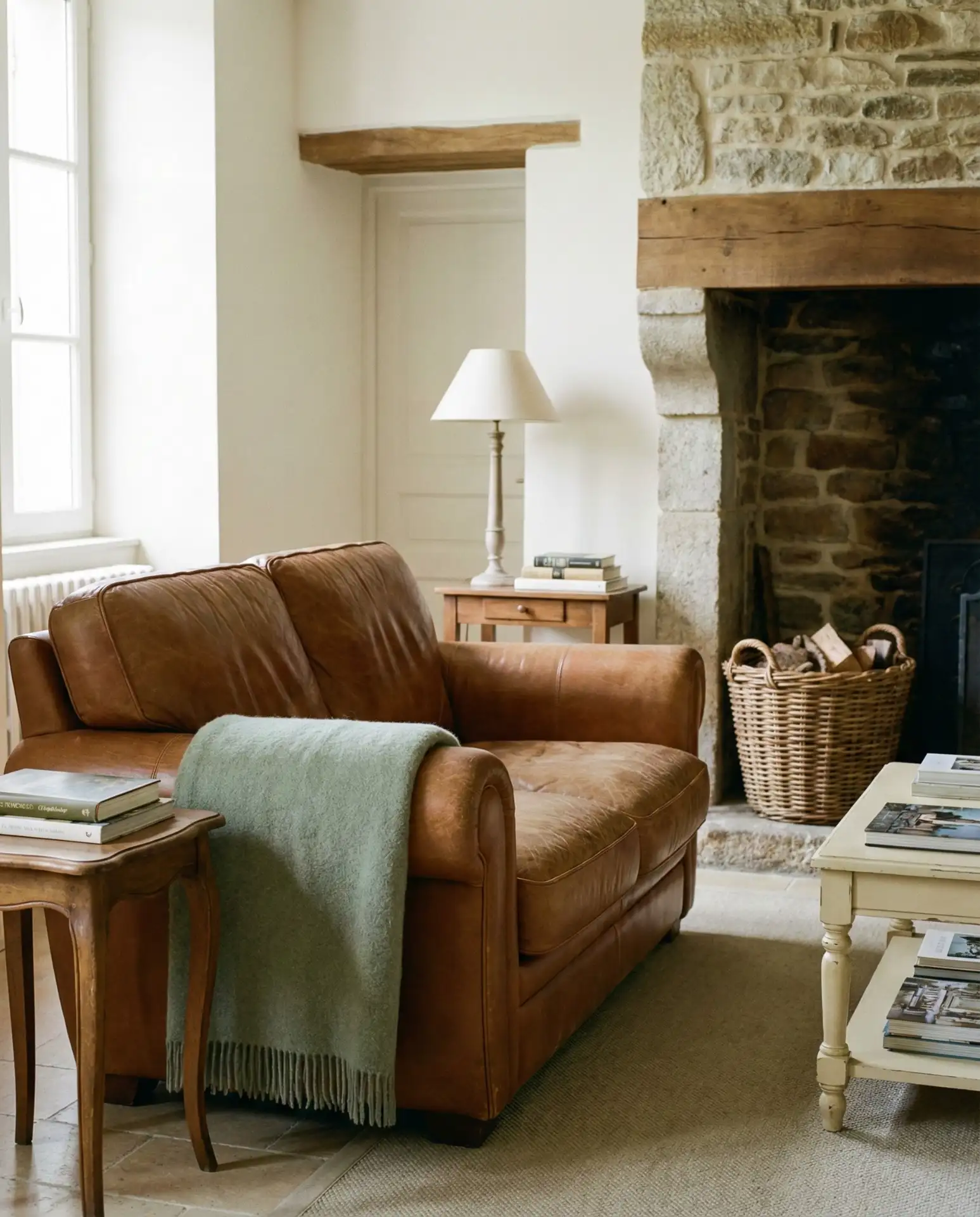 French Country Leather with Vintage Finds 2