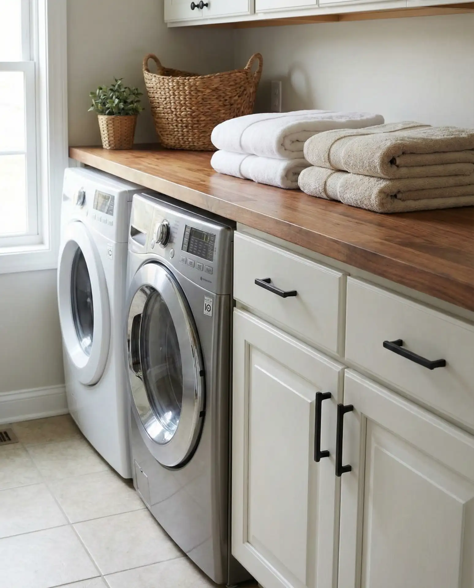 Front Loaders Under Butcher Block Counter 1