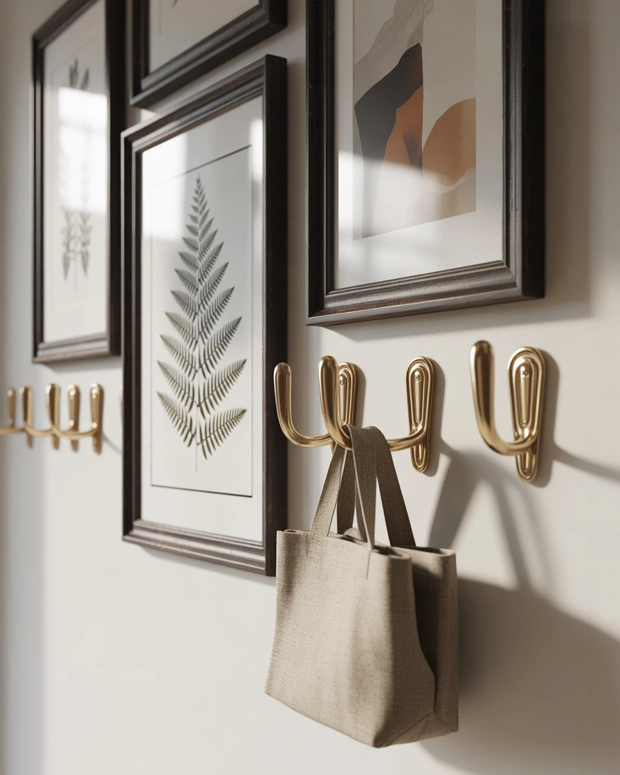 Gallery Wall with Functional Hooks 2