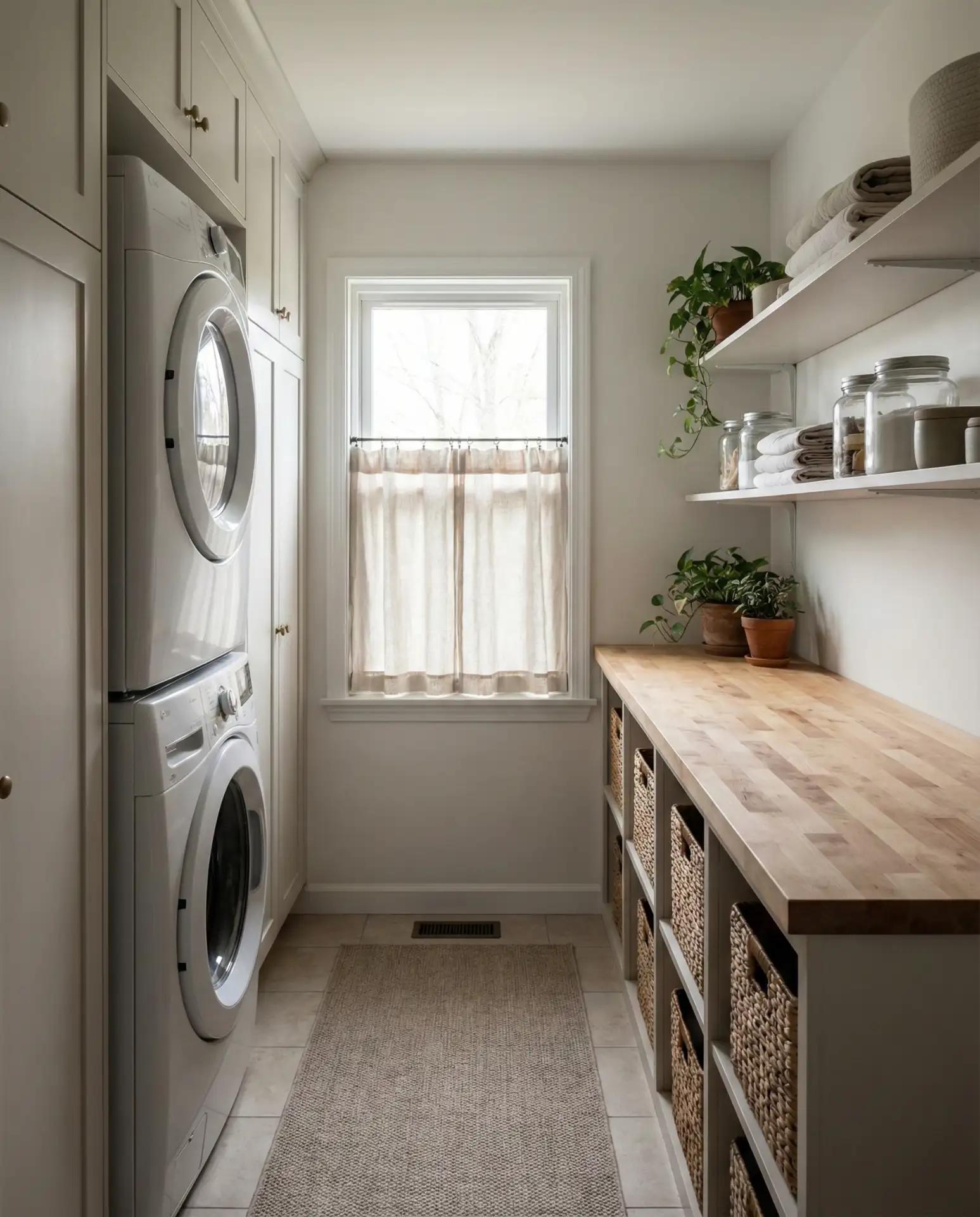 Galley Layout with Facing Countertops 1