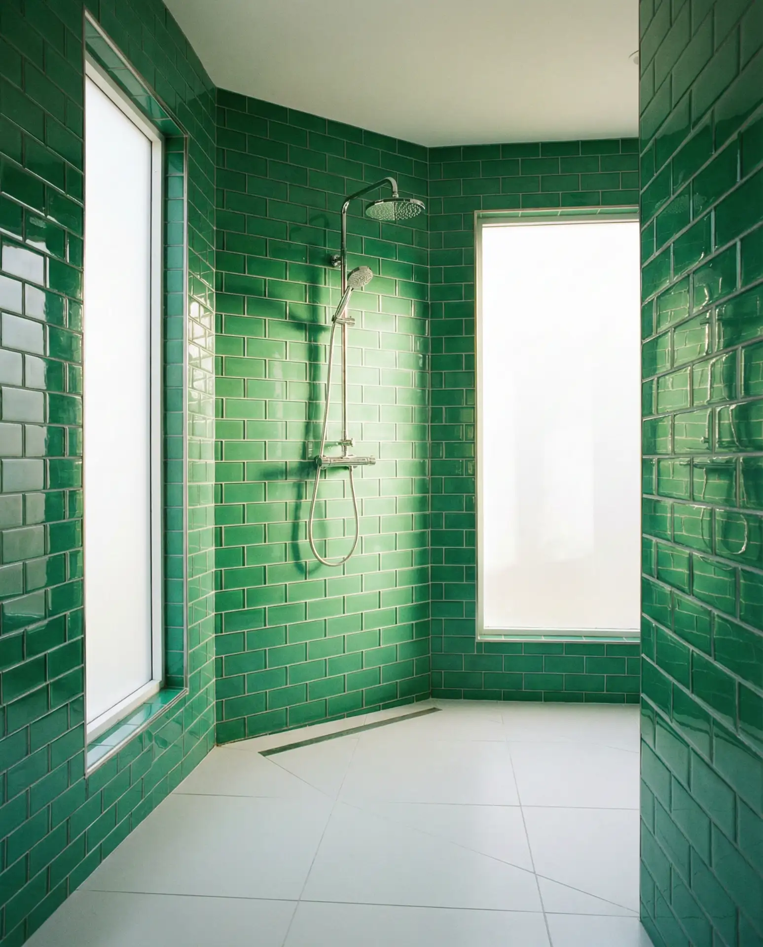 Green Glass Tiles for Light Reflection 2