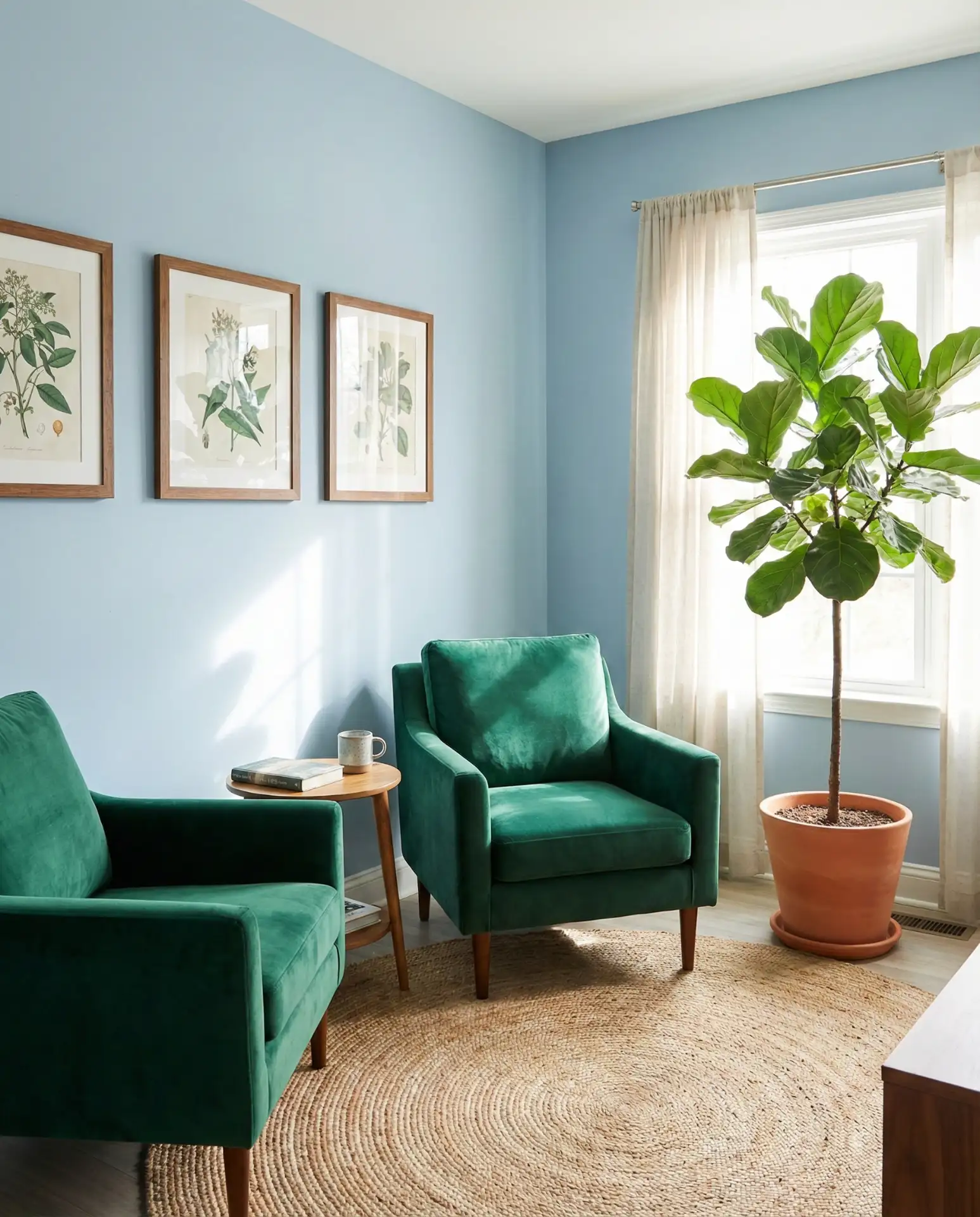 Green and Blue Botanical Harmony 1