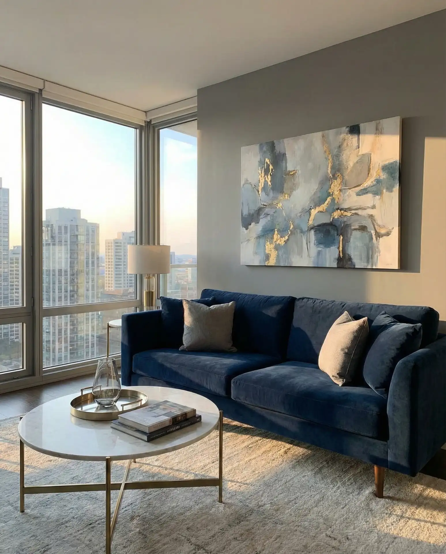 Grey and Blue Urban Elegance 1