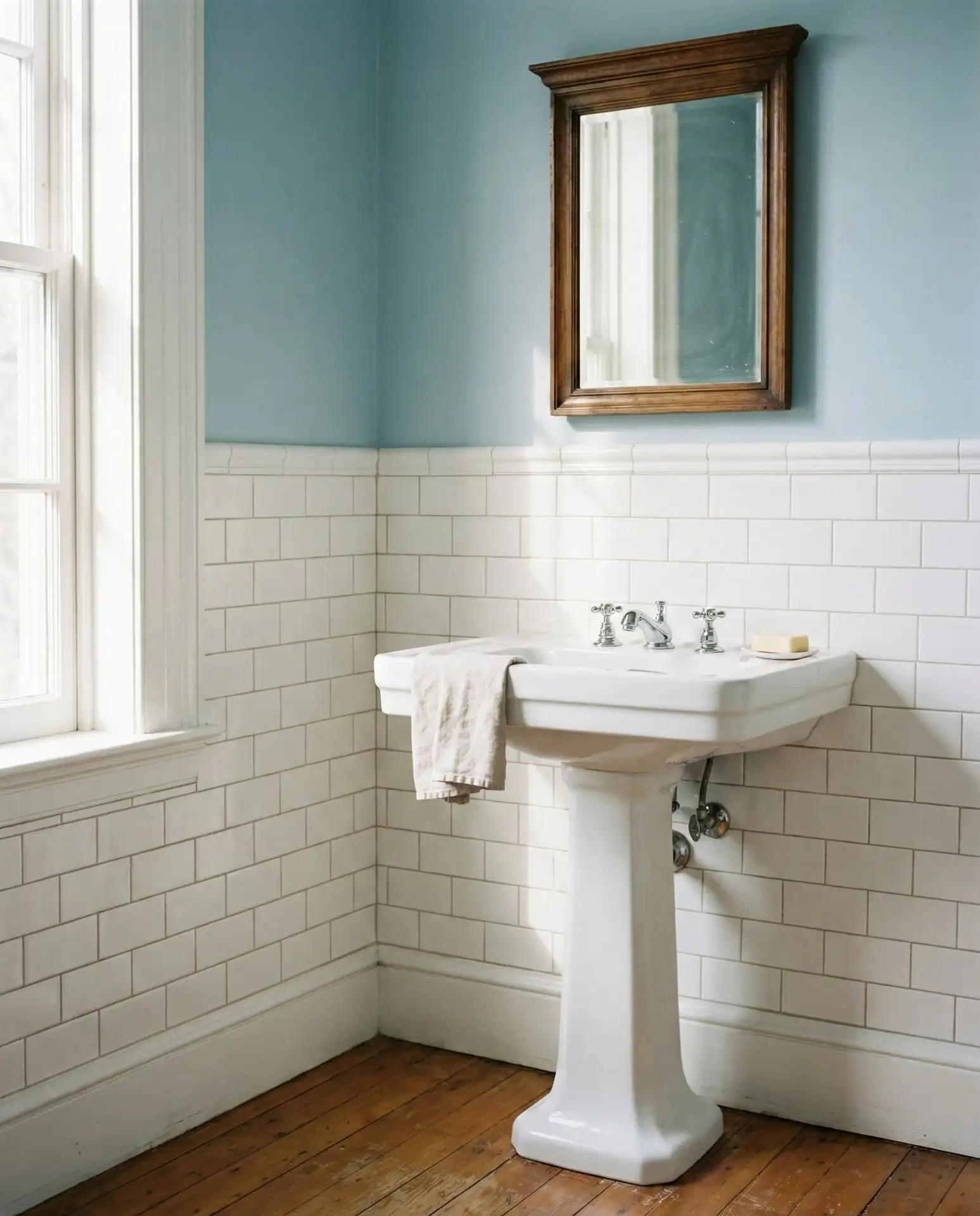 Half Wall Tile with Painted Walls 1