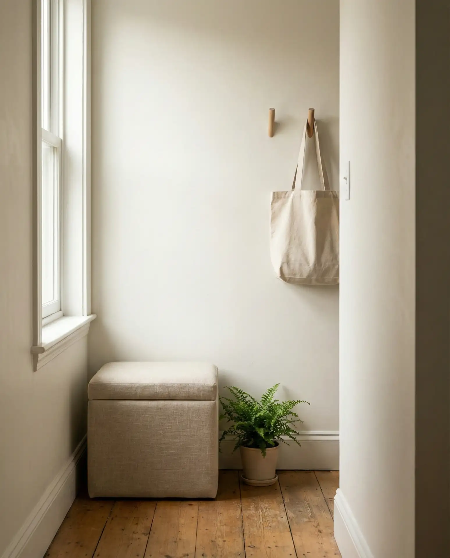 Hidden Storage Ottoman for Entryway Essentials 1