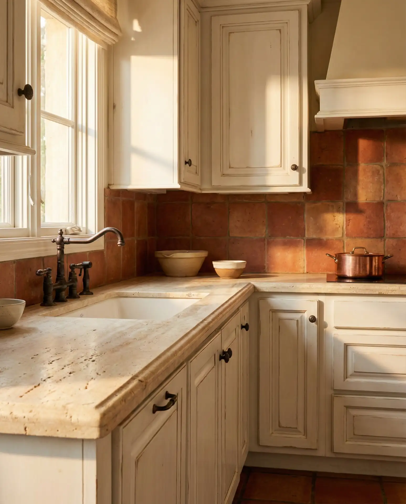 Honey Warmth in Travertine 1