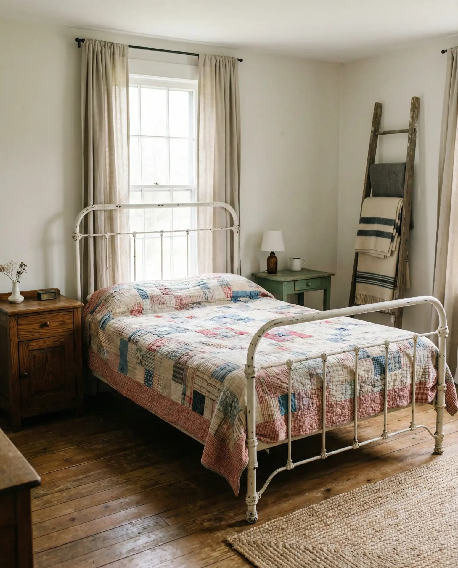 Ideas Farmhouse Vintage Bedroom with Flea Market Finds 1