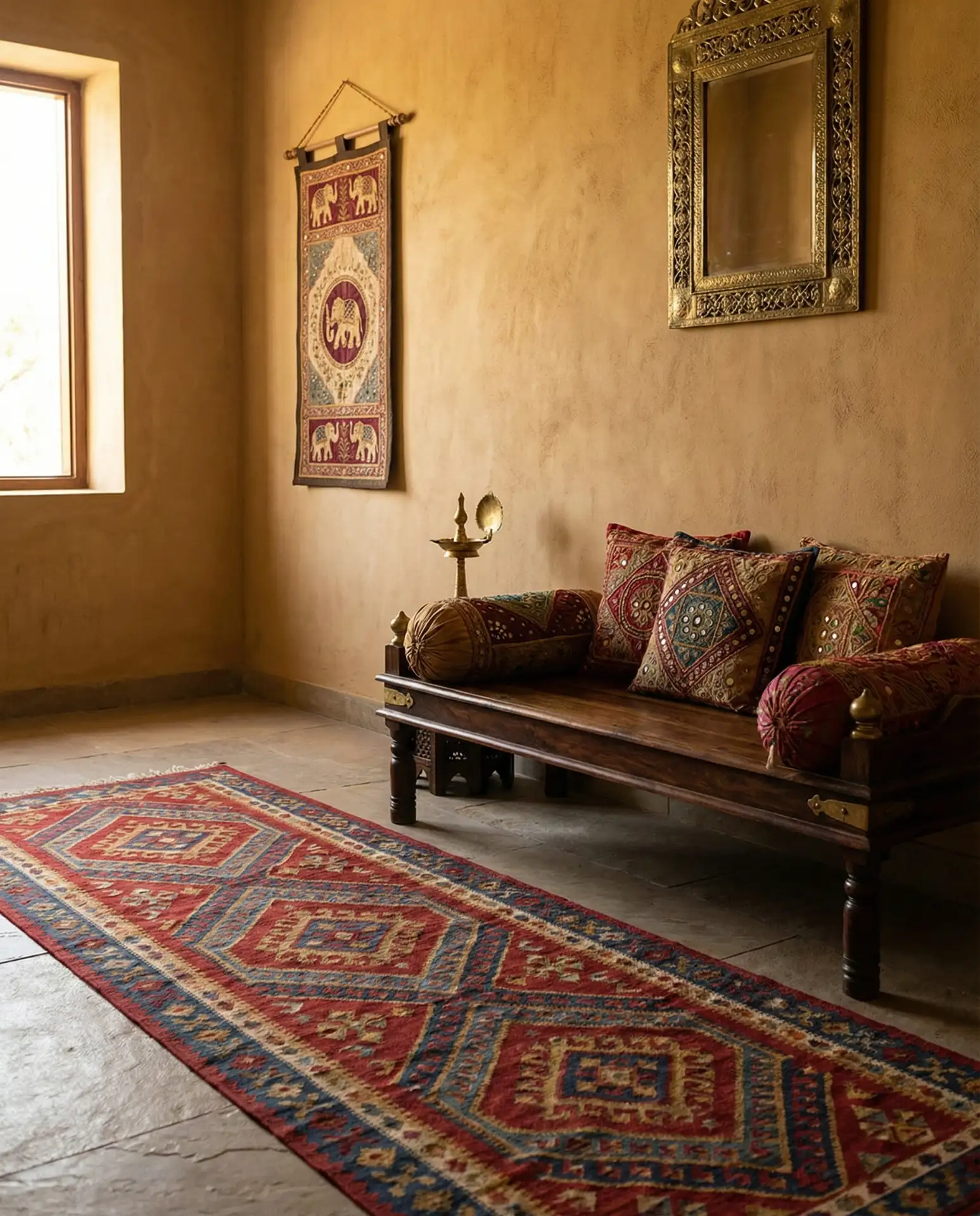 Indian Story Foyer with Layered Textiles 1