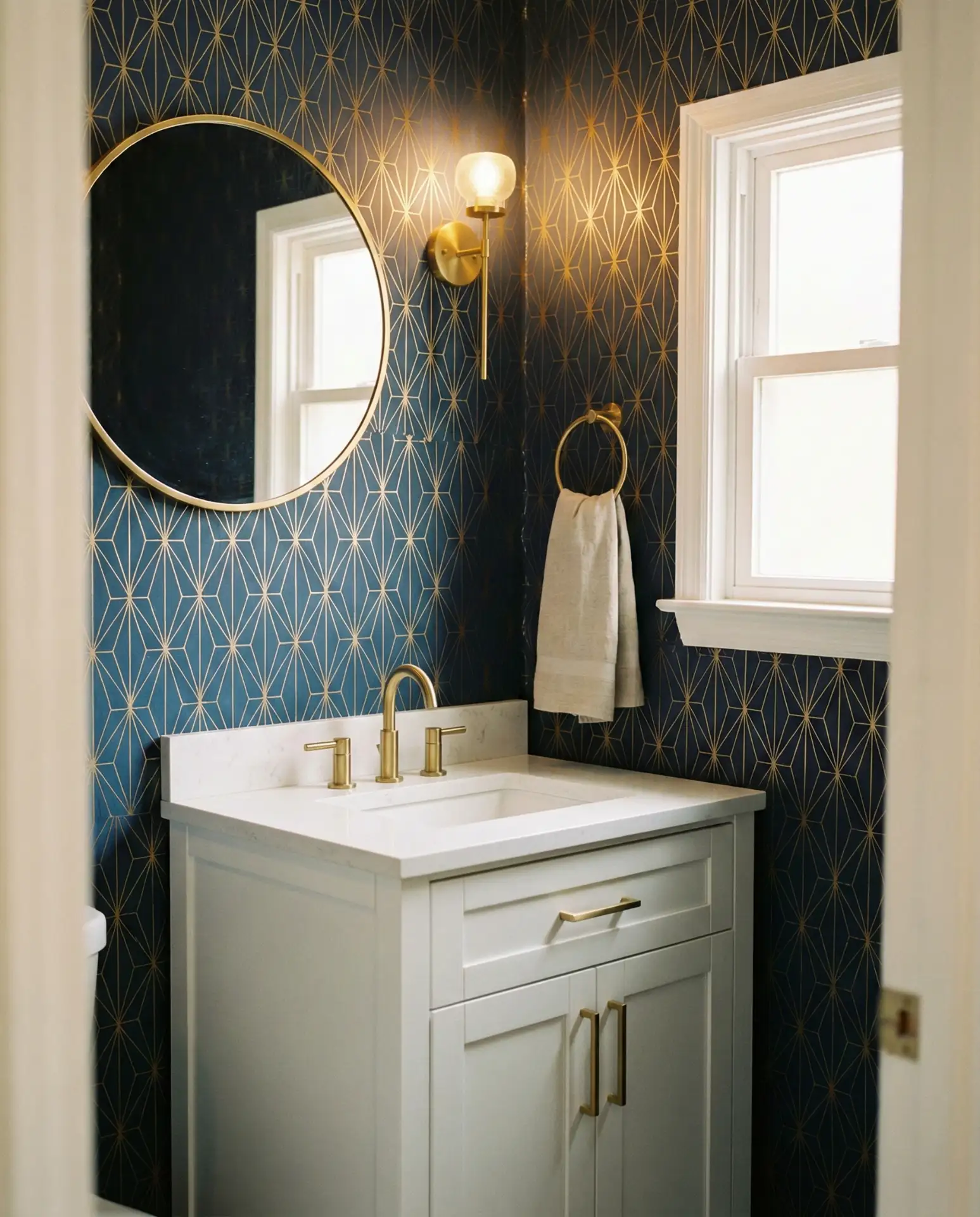 Interior Design Statement with Bold Wallpaper 1