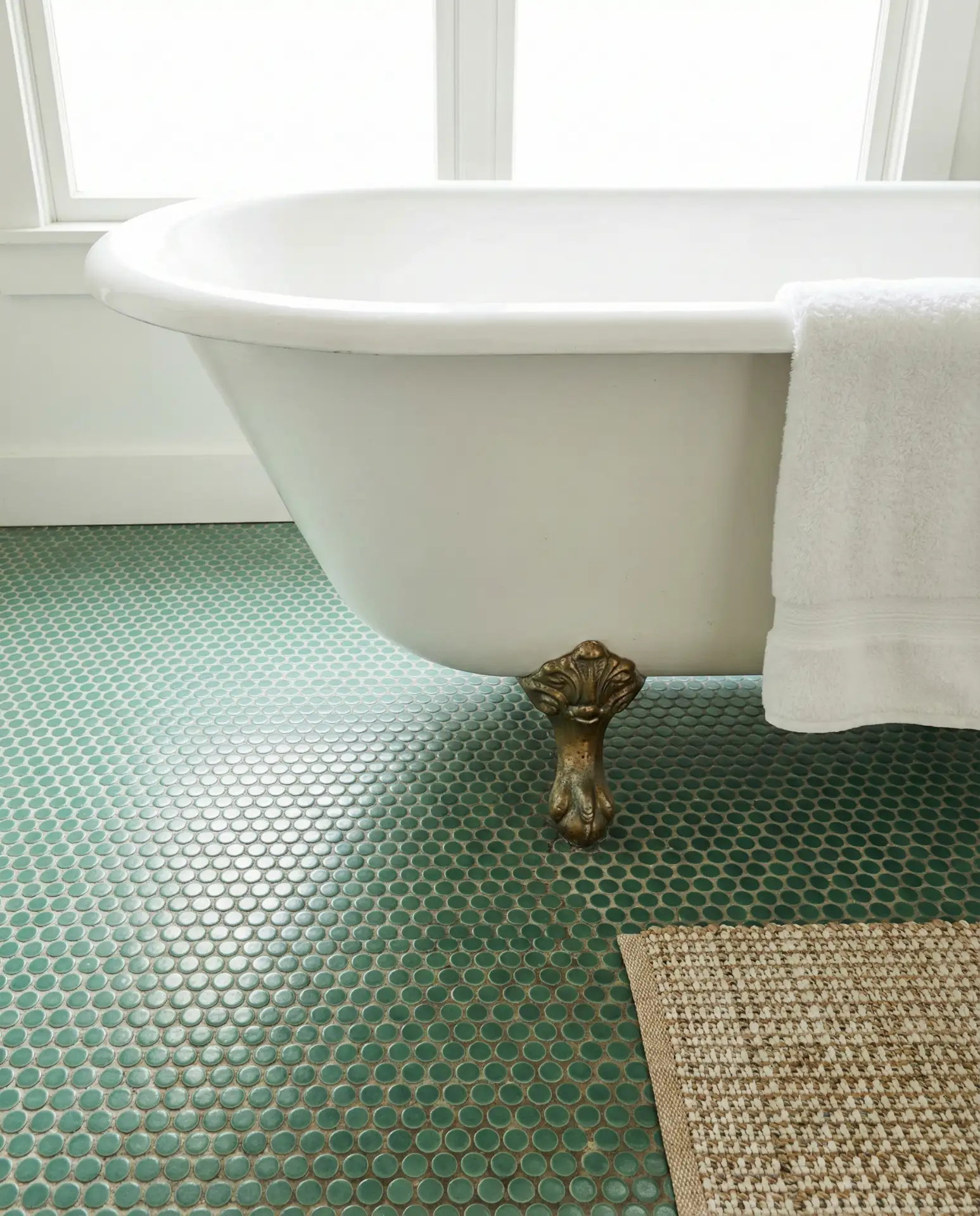 Jade Green Penny Tiles for Vintage Charm 2