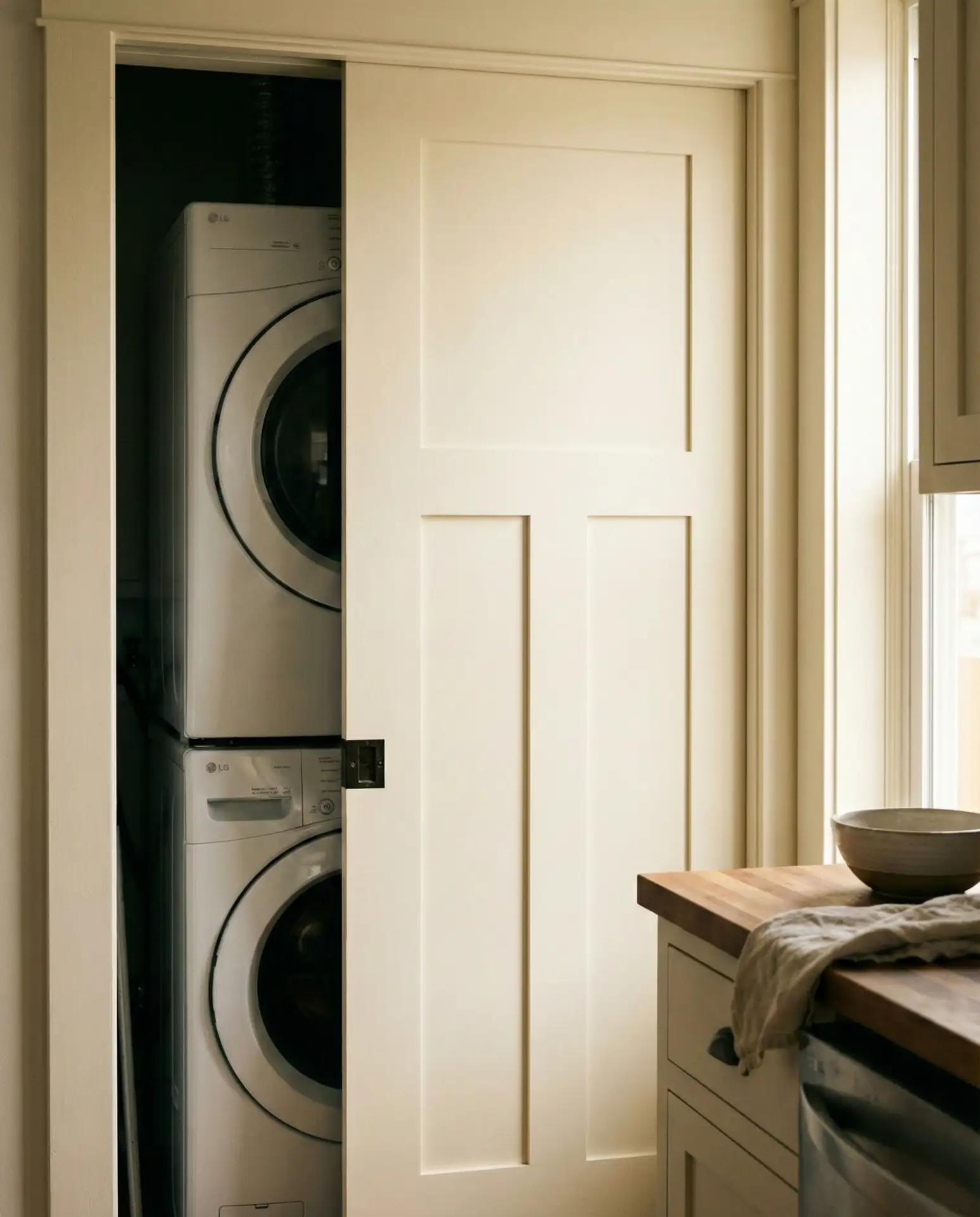 Kitchen-Adjacent Laundry with Pocket Door 1