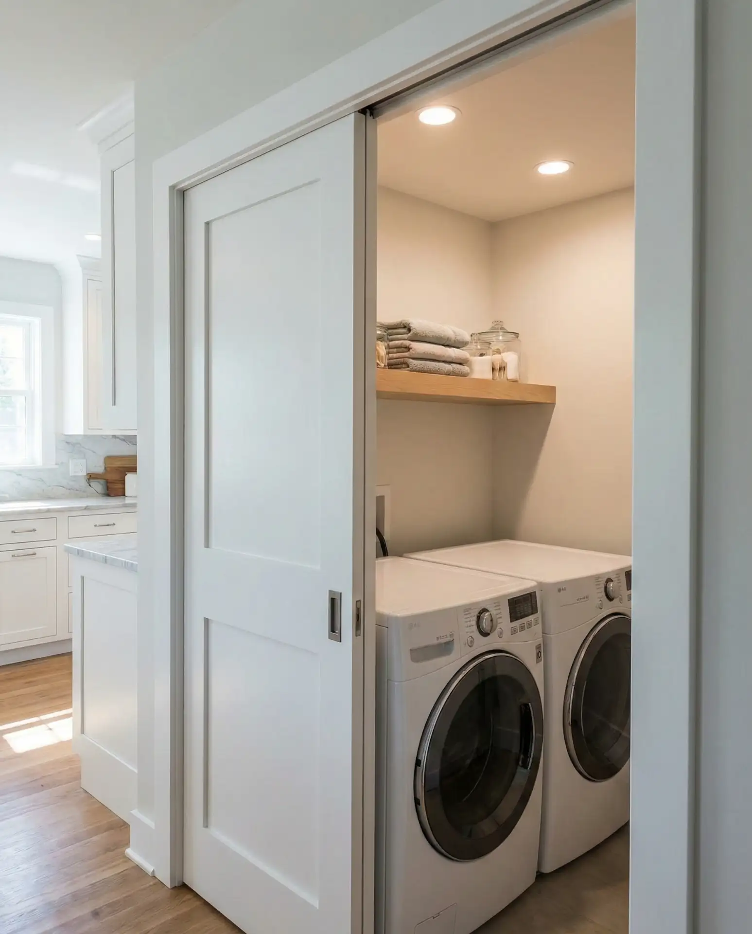 Kitchen-Adjacent Laundry with Pocket Door 2