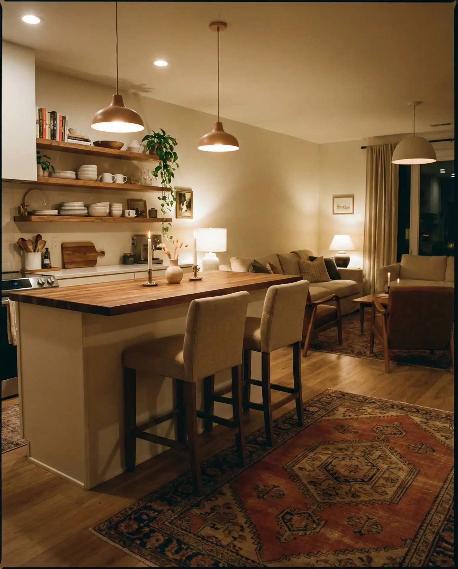 Kitchen Island As Living Room Anchor 2