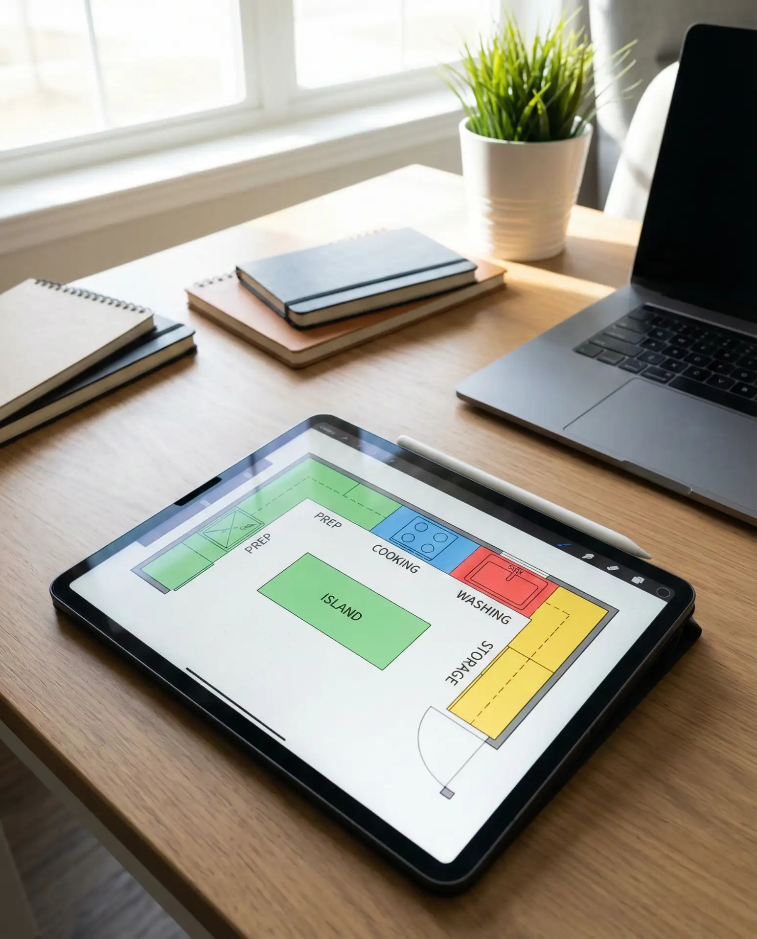 Kitchen Layout Drawing for Planning 2