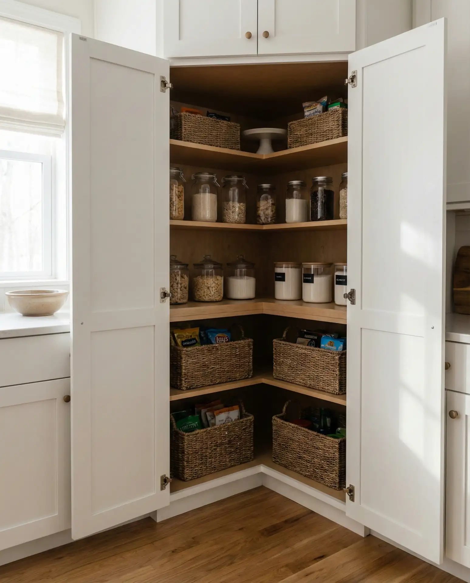 Kitchen Layout with Corner Pantry 1