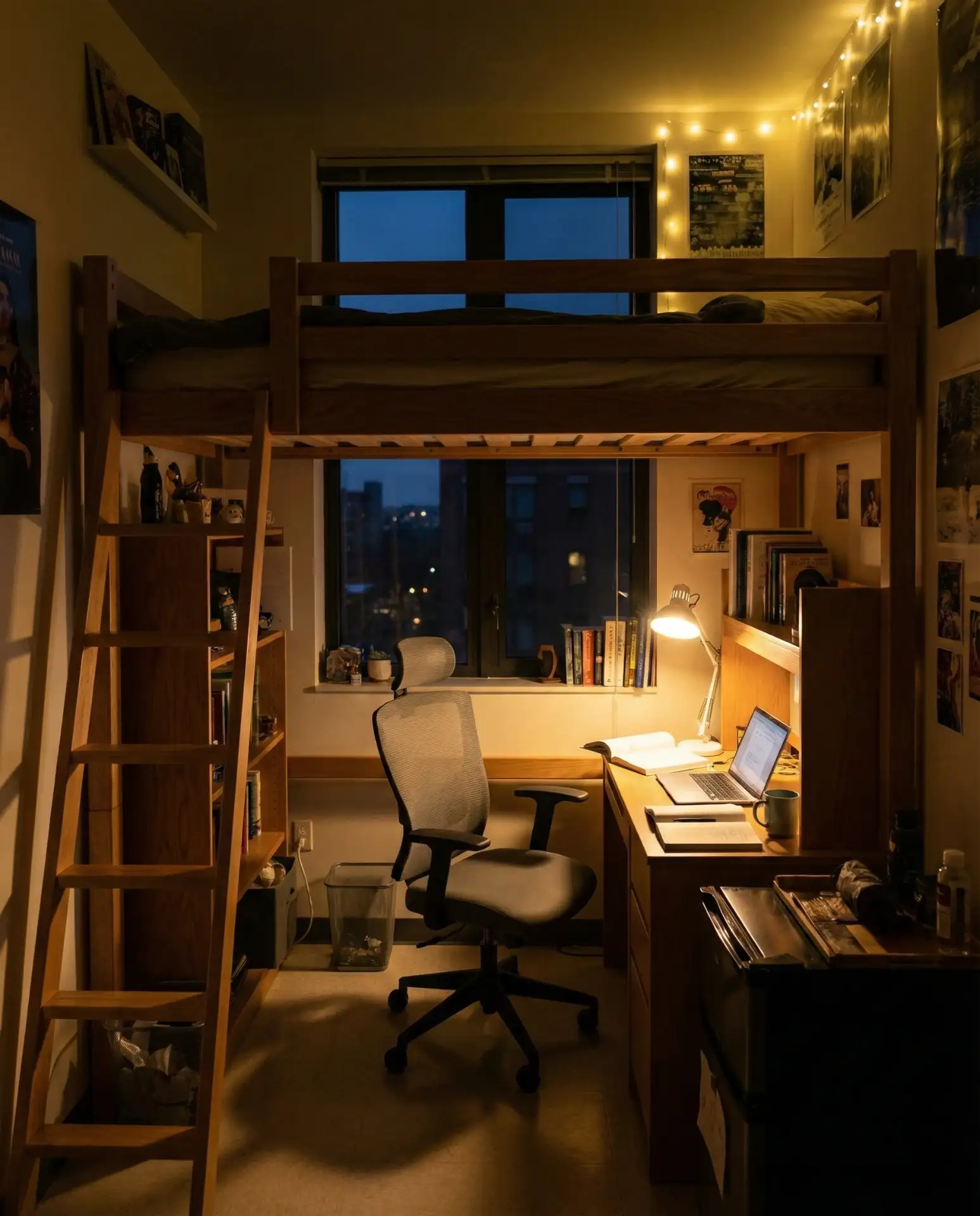 Lofted Bed with Storage Below 1