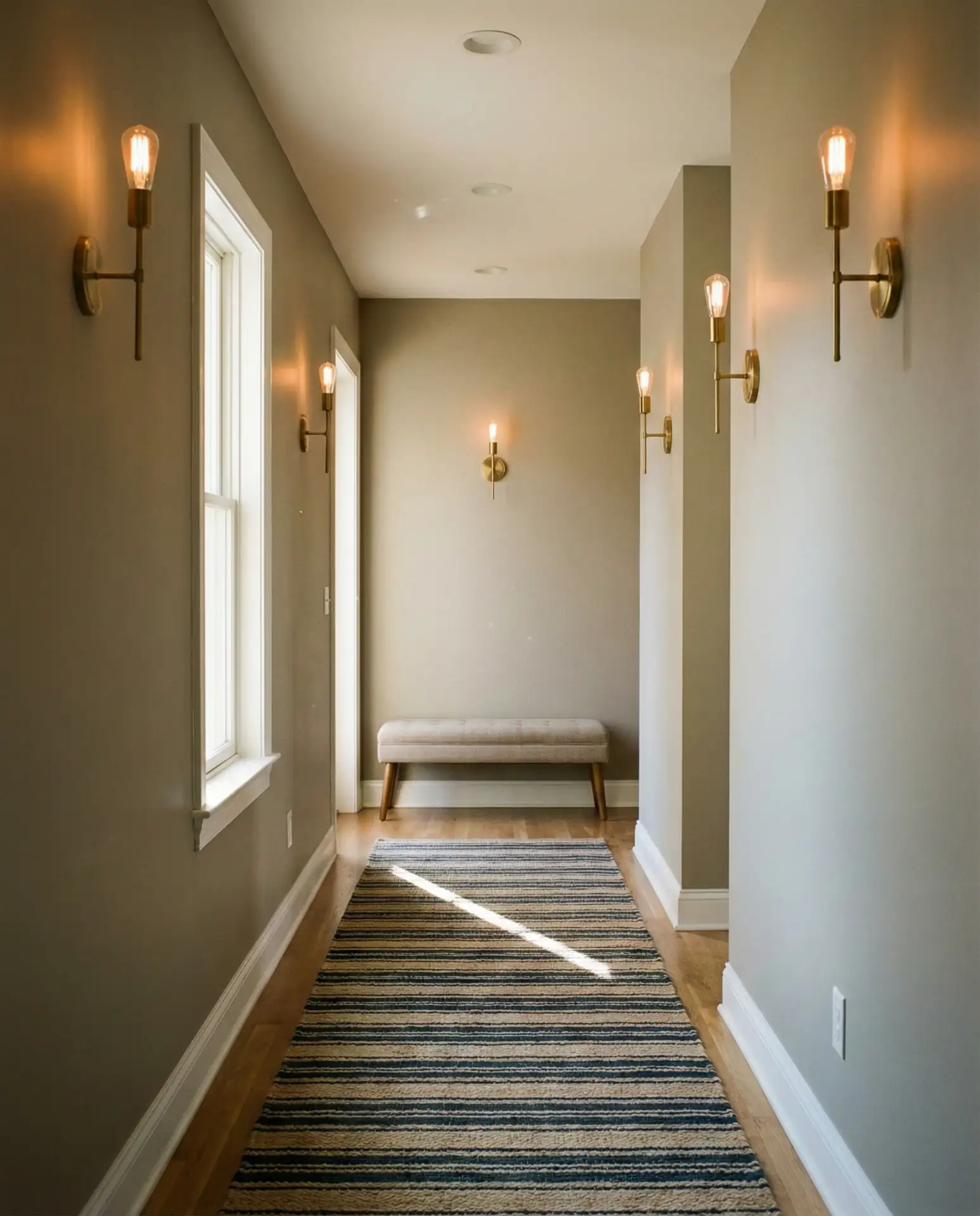 Long Foyer with Layered Lighting 1