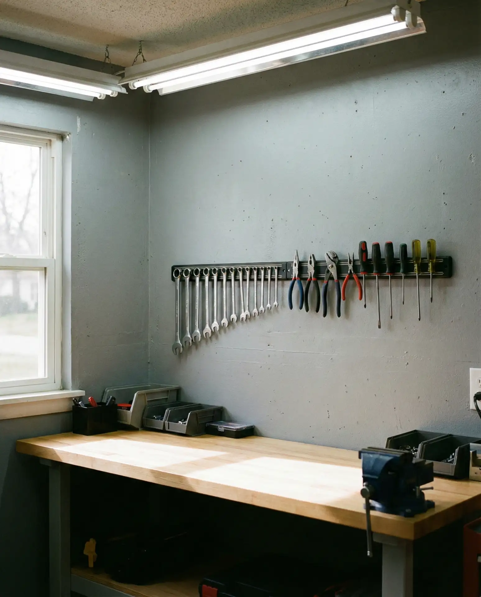 Magnetic Strips for Tool Storage in Garage Spaces 2