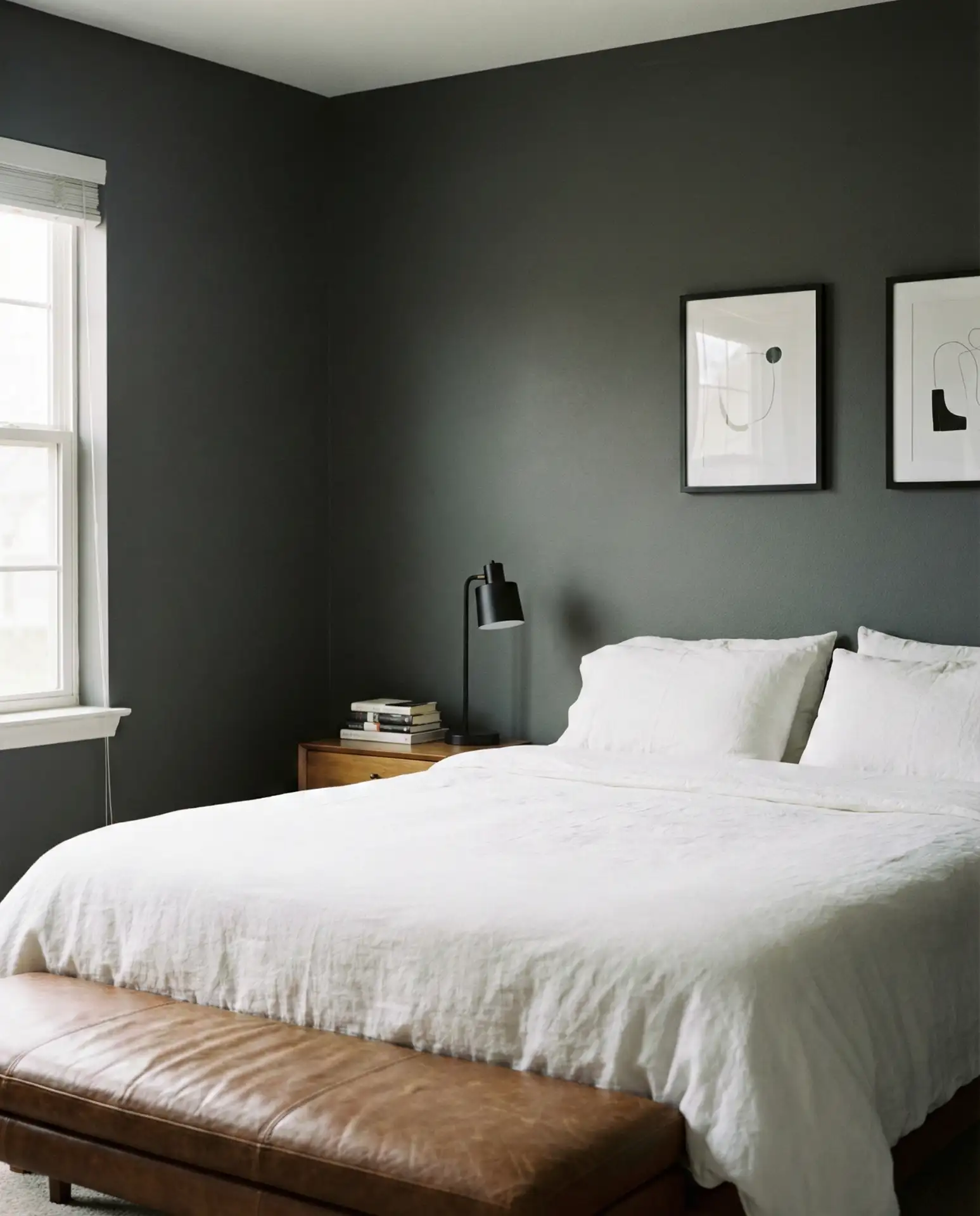 Masculine Charcoal and Leather 1