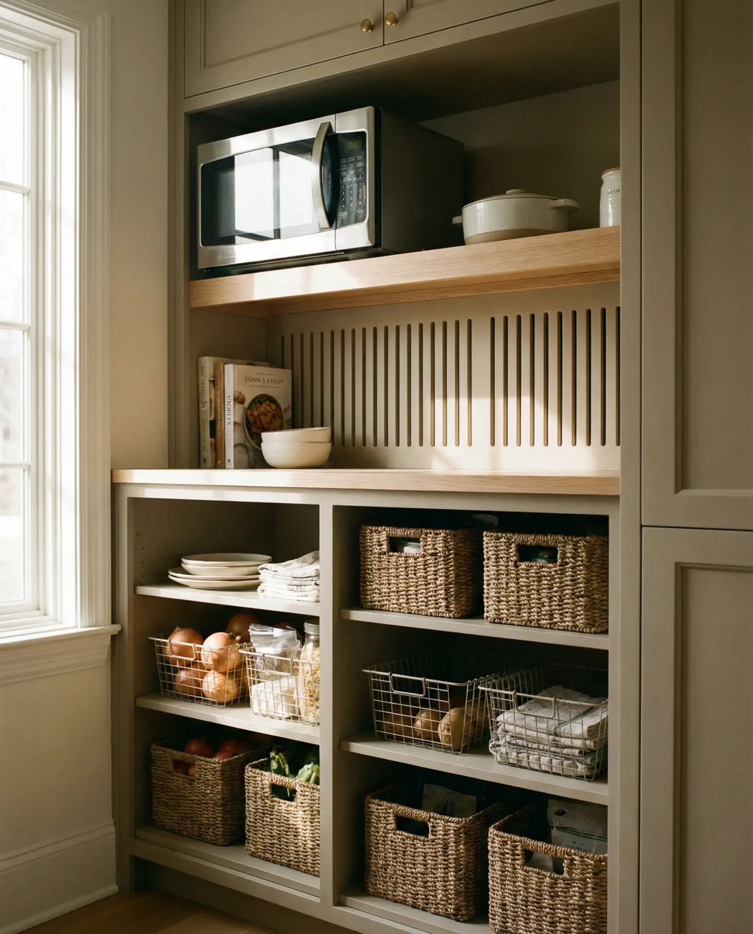 Microwave-in-Pantry Cabinet Tower 2