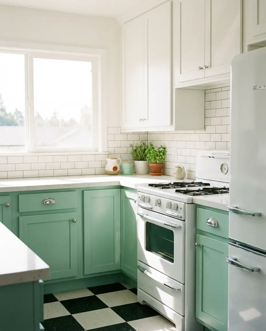 Mint Green and White Airiness 1