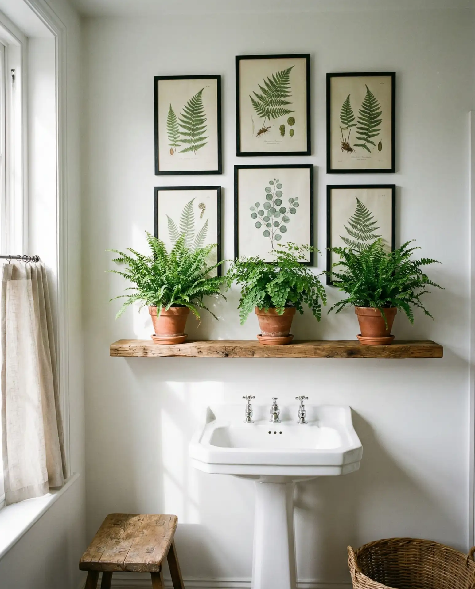 Monochrome Botanical Prints and Greenery 2