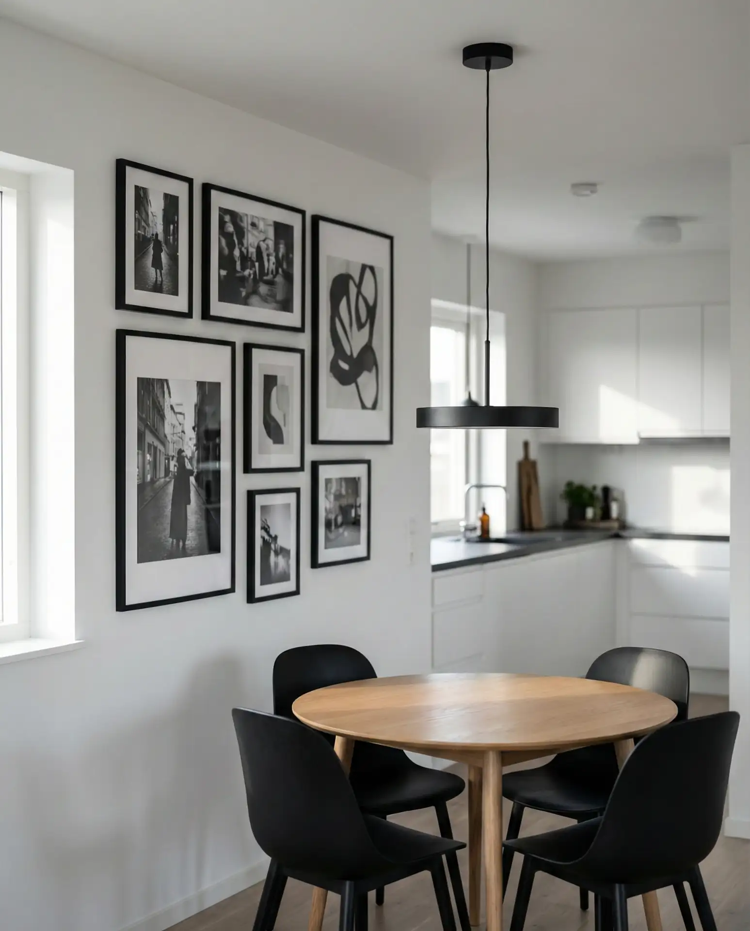 Monochrome Gallery Wall with Black Frames 2